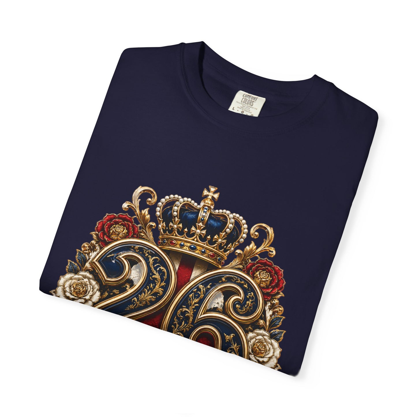England Football '26 Baroque Monogram – Three Lions | Premium Graphic Tee
