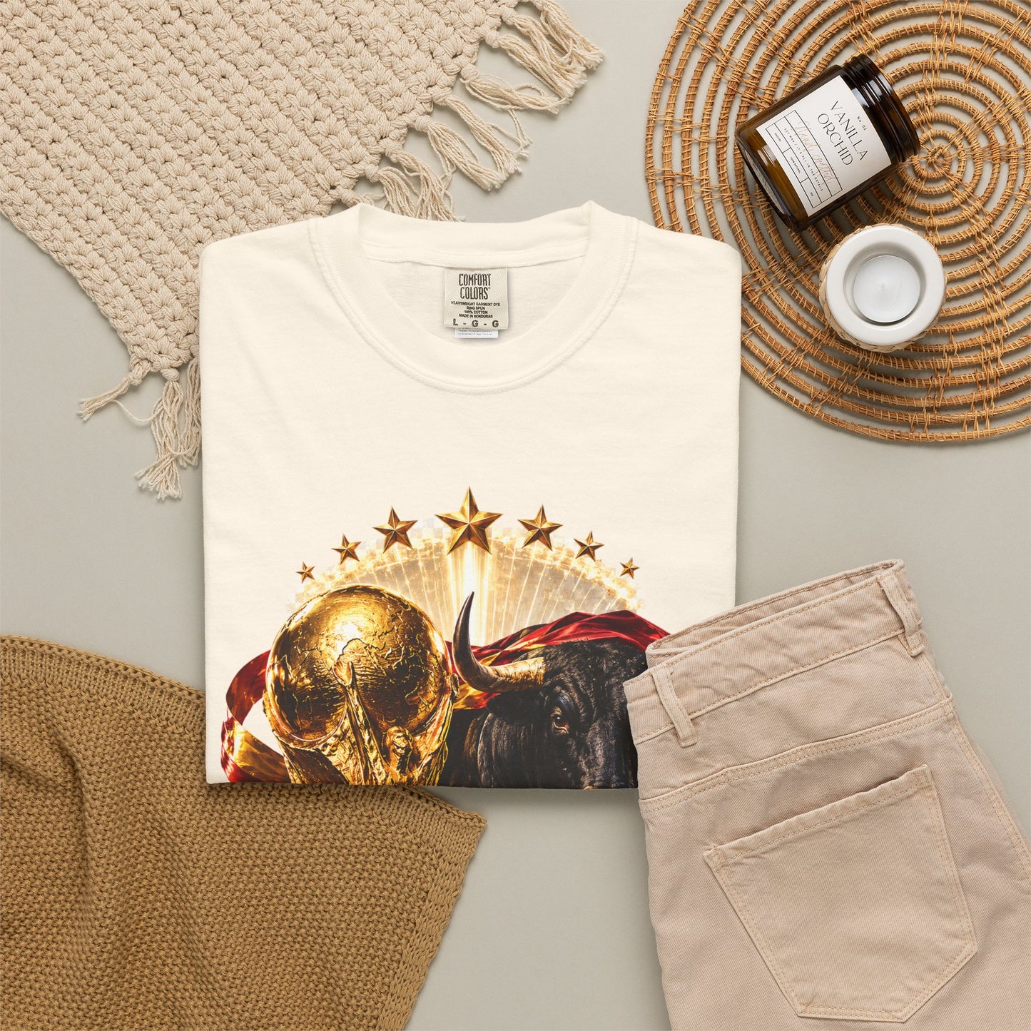 Spain Football World Cup 2026 'Furia del Toro' Champion Trophy | Premium Graphic Tee