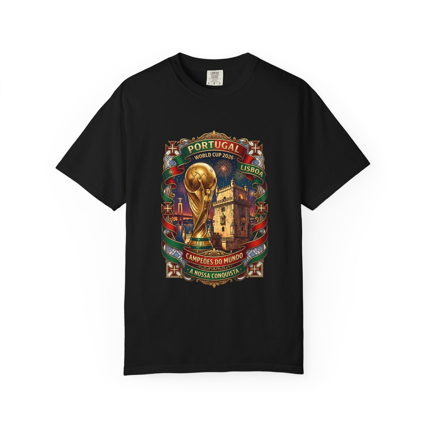 Portugal Football World Cup 2026 'A Nossa Conquista' Celebration Shield | Premium Graphic Tee