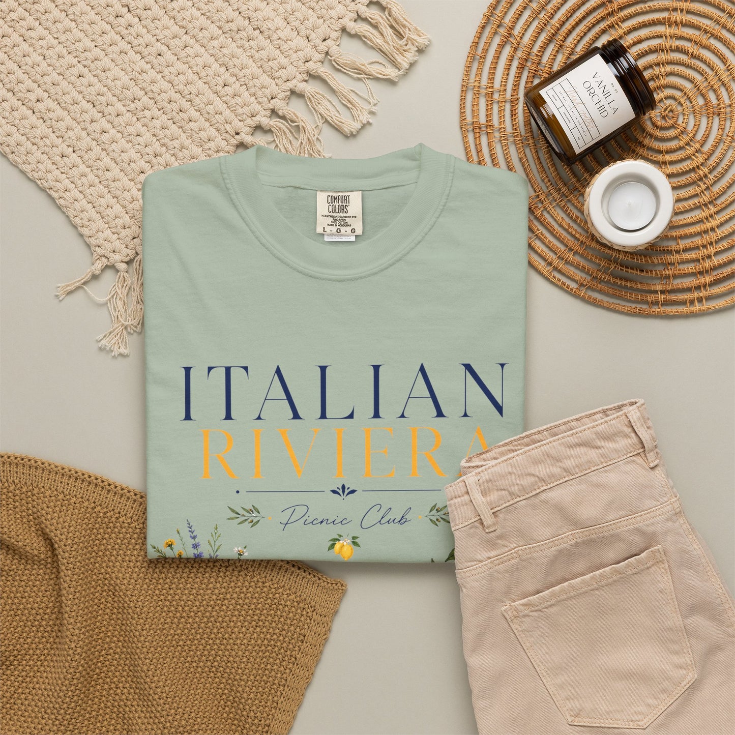 Italian Riviera Picnic Club – Al Fresco Luxury | Premium Summer Tee