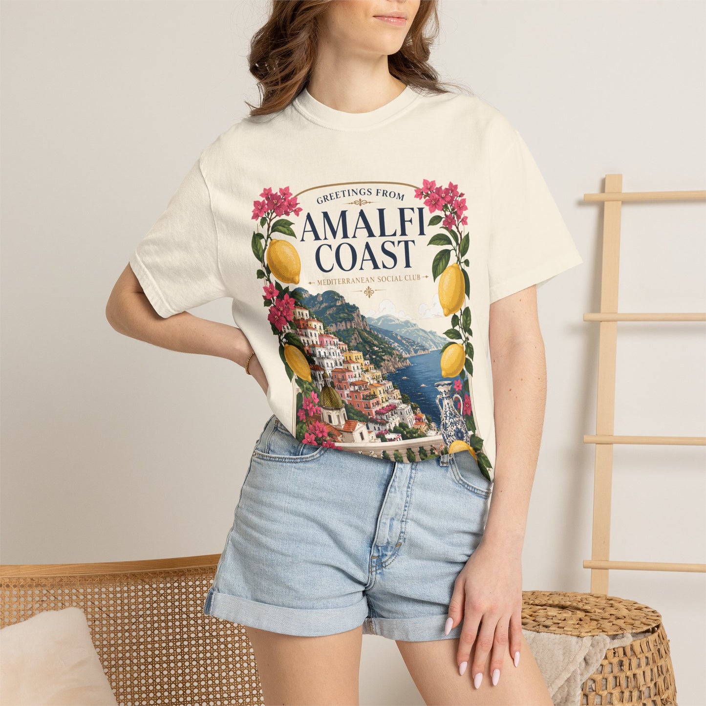 Greetings From Amalfi Coast – Mediterranean Social Club | Summer Tee
