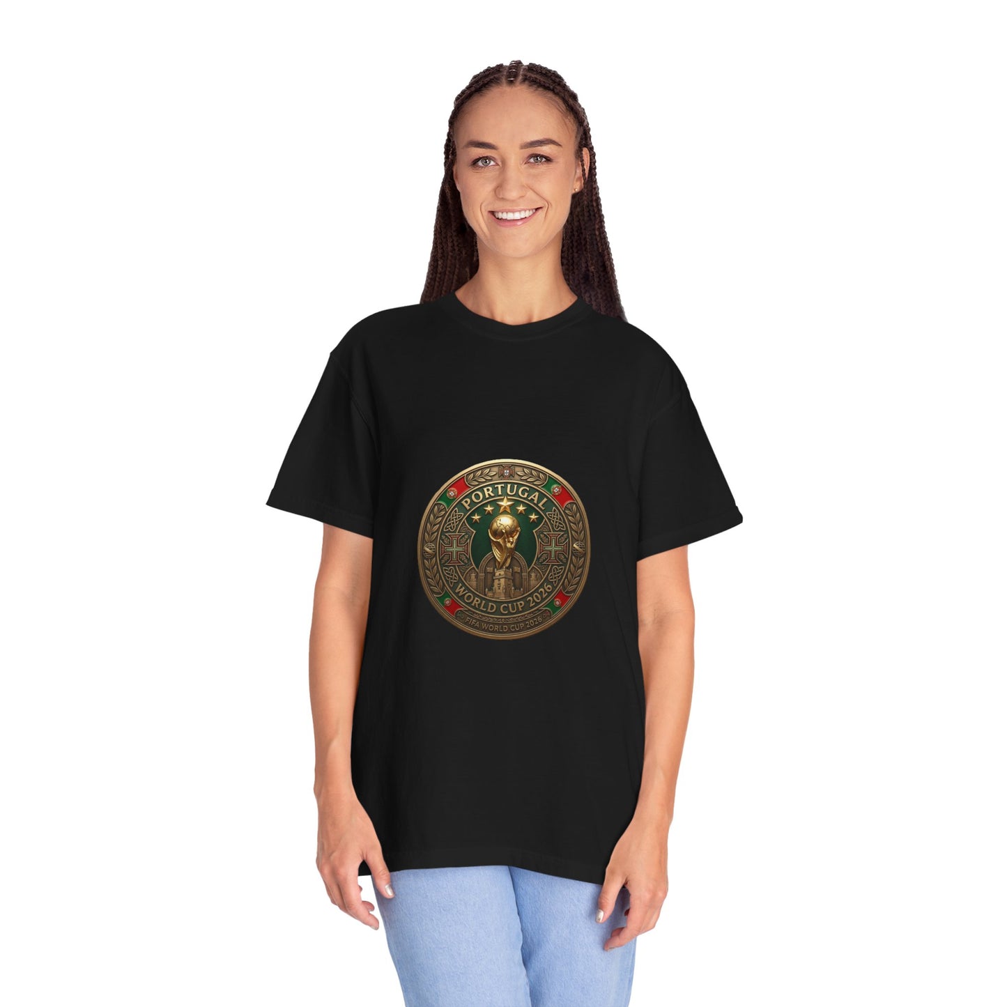 Portugal Football World Cup 2026 'Medalha de Honra' Round Medallion | Premium Graphic Tee