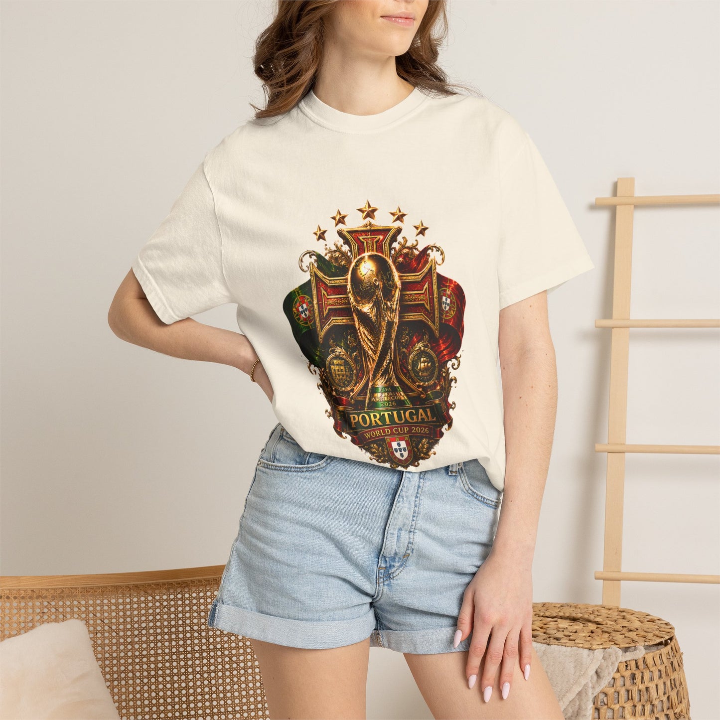 Portugal Football World Cup 2026 Sovereign Shield Crest – Imperial Glory | Premium Summer Tee