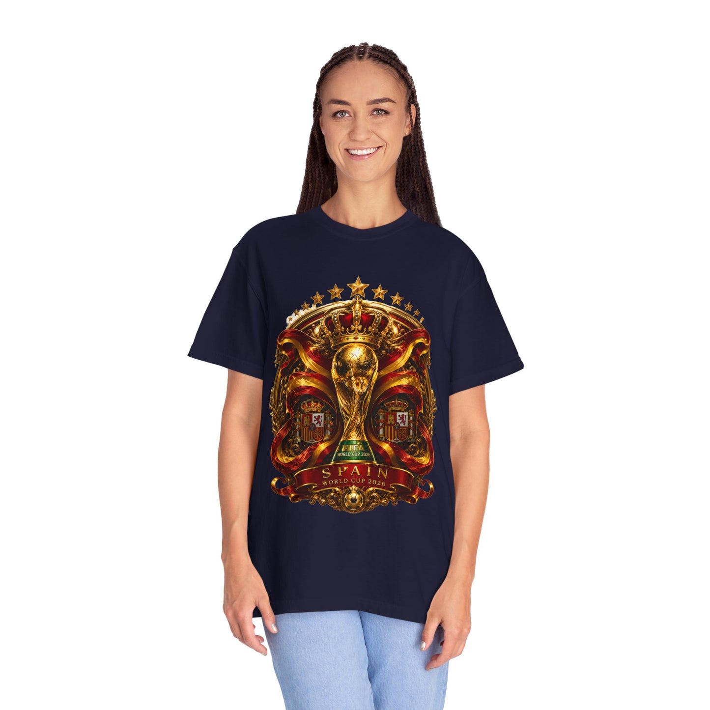 Spain Football World Cup 2026 'Monarca de Oro' Imperial Shield | Premium Graphic Tee