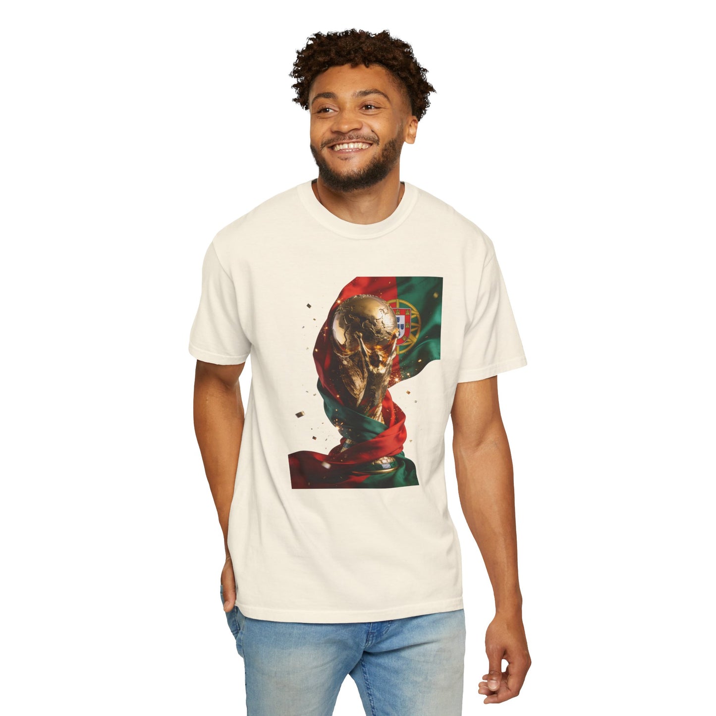 Portugal Football 'Taça de Glória' Wrapped Trophy Emblem | Premium Graphic Tee