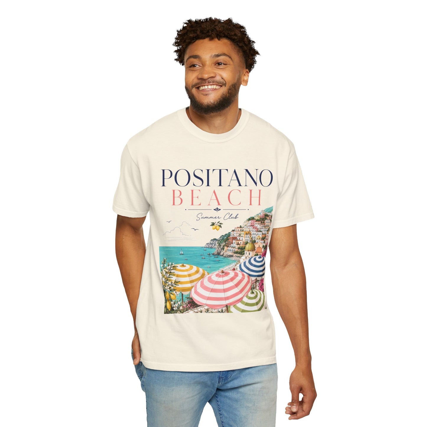 Positano Beach – Summer Club | Premium Vintage Tee