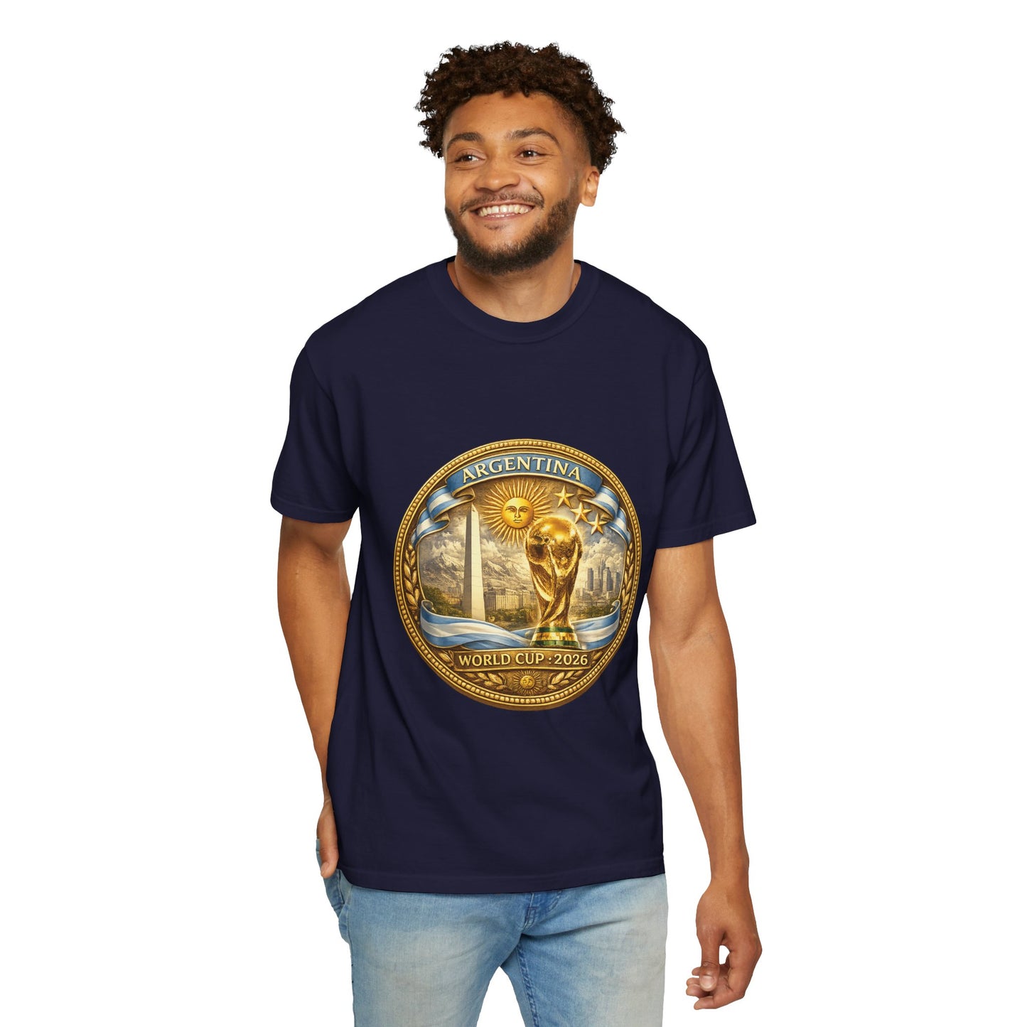 Argentina Football World Cup 2026 Sovereign Horizon Medallion – Imperial Glory | Premium Summer Tee