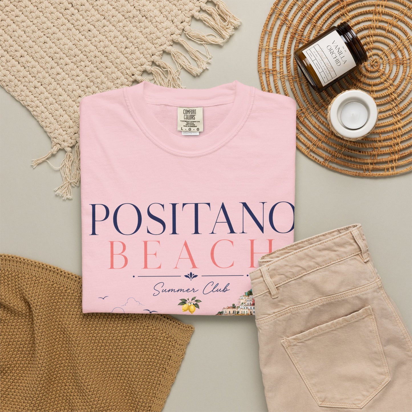 Positano Beach – Summer Club | Premium Vintage Tee