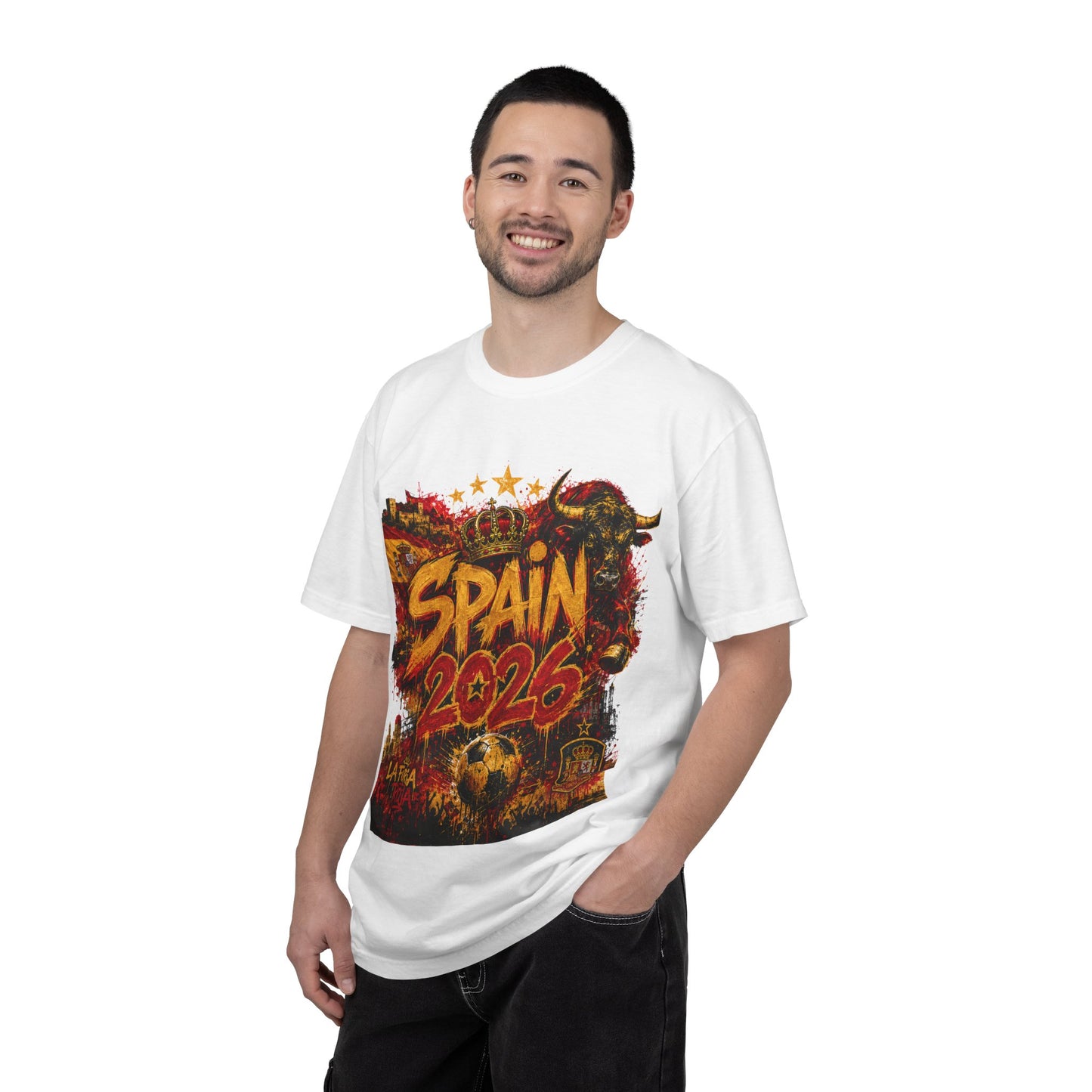 Spain Football World Cup 2026 'Fúria de Ouro' Graffiti Championship | Premium Graphic Tee