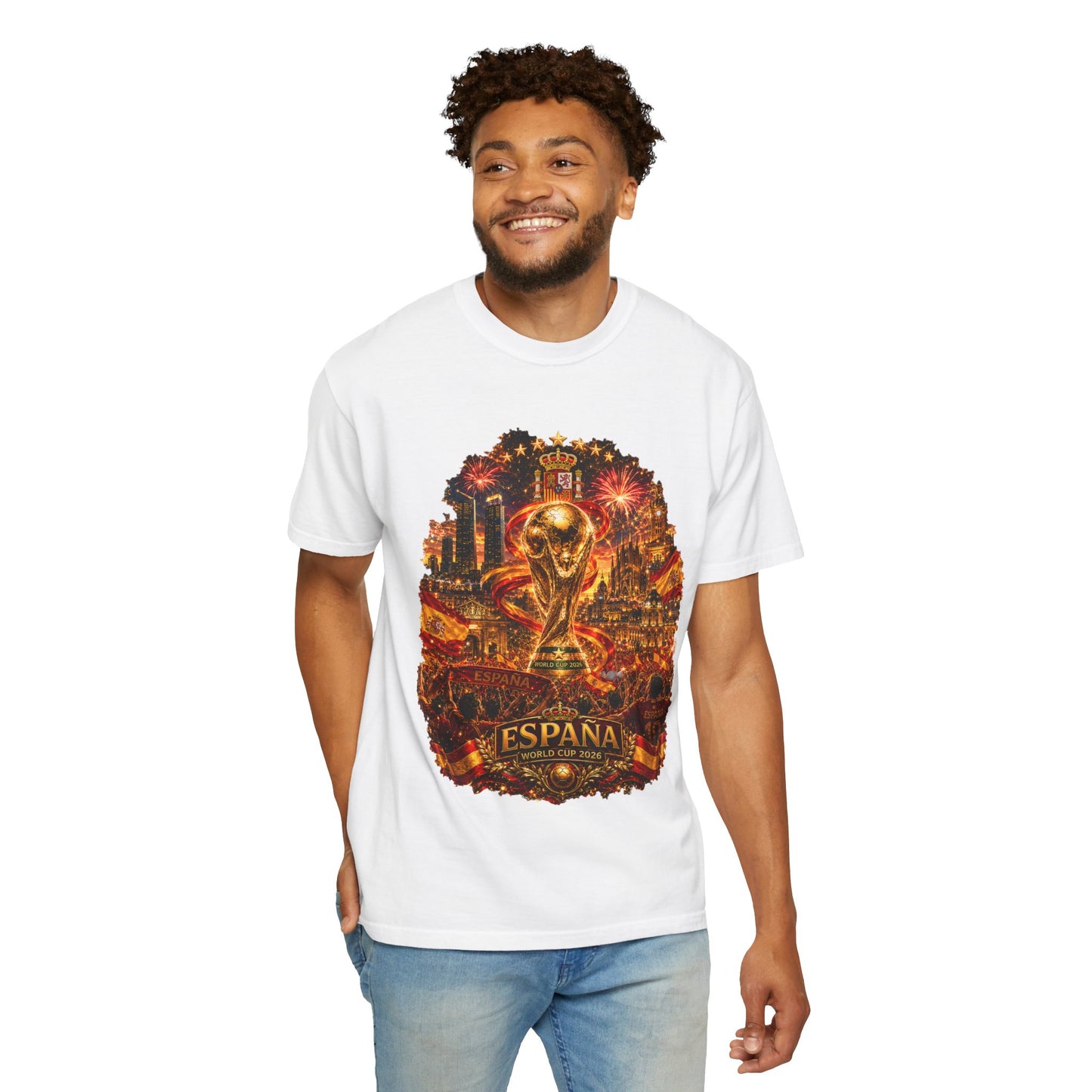 Spain Football World Cup 2026 'Fiesta de Oro' Ultimate Fan Celebration | Premium Graphic Tee