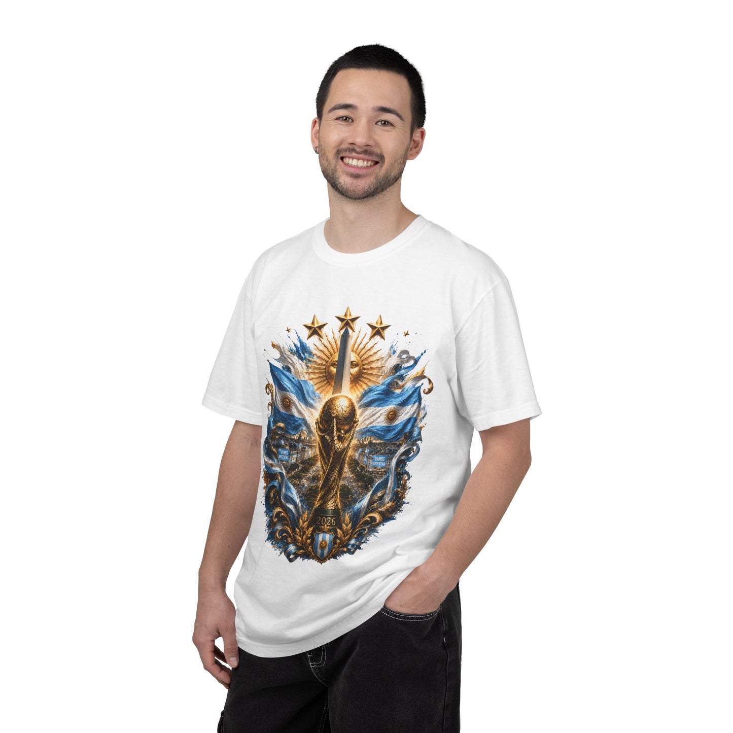 Argentina Football World Cup 2026 Obelisco Horizon – Celestial Glory | Premium Summer Tee
