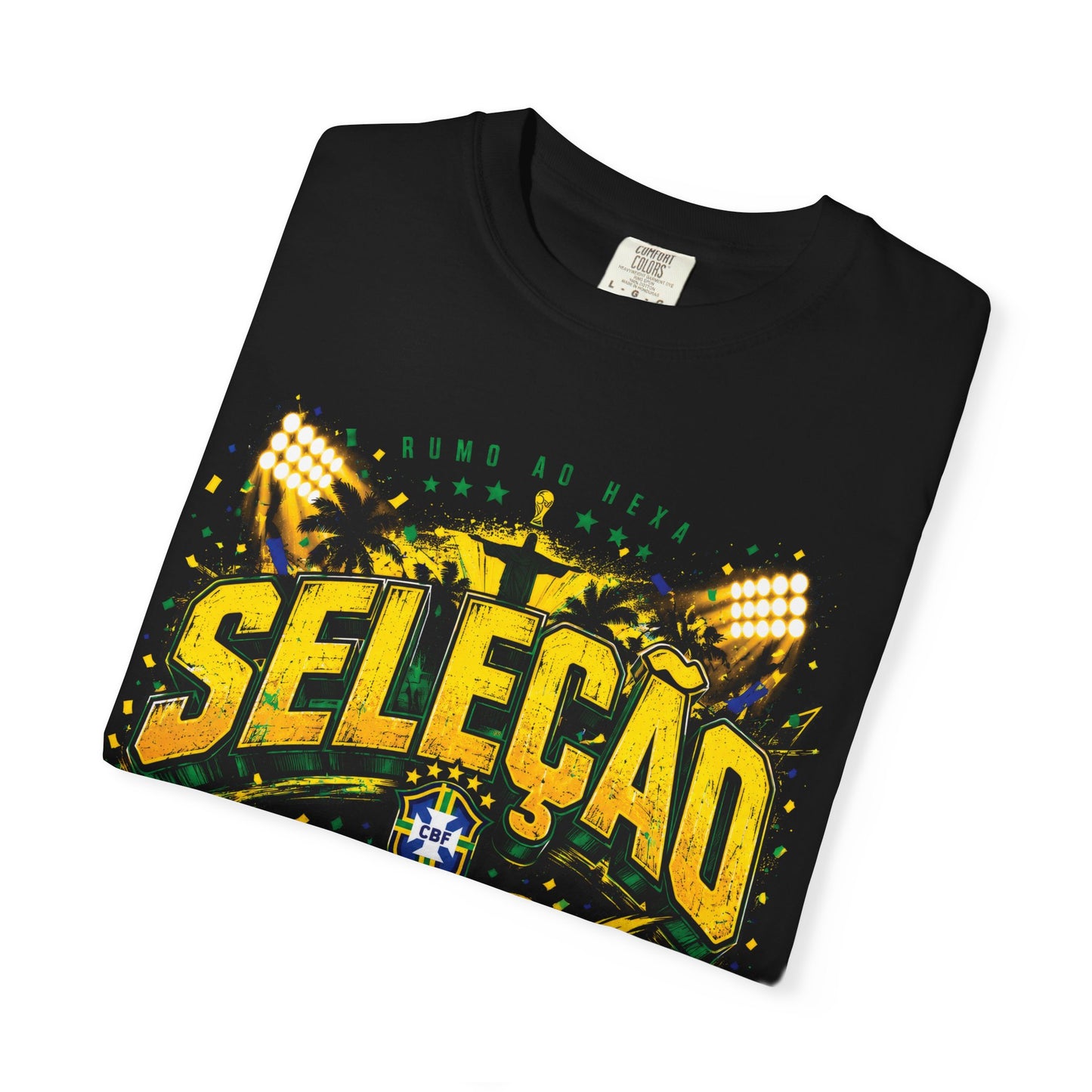 Brazil Selecao 2026 World Cup T-Shirt PNG | Samba Football Graphic Tee Design | Copa Do Mundo Soccer Fan Gif
