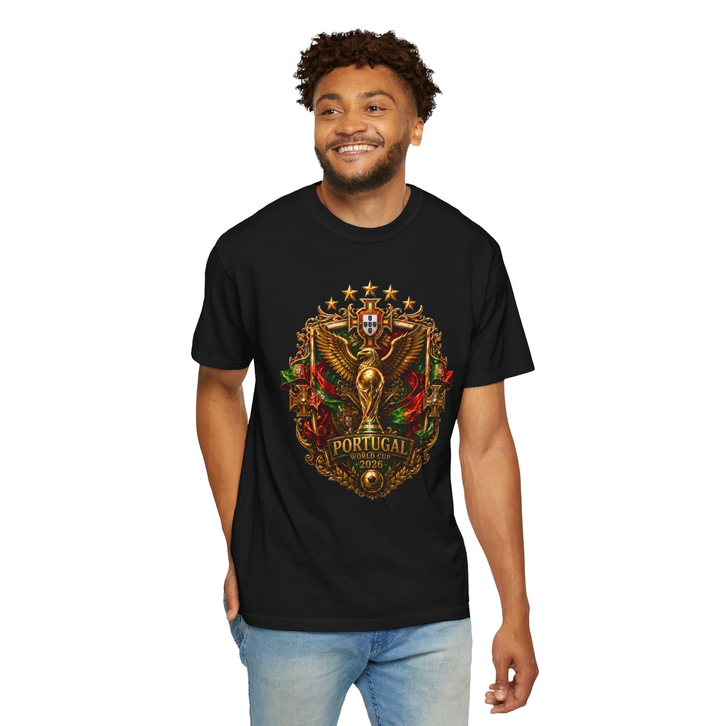 Portugal Football World Cup 2026 Sovereign Shield Crest – Imperial Glory | Premium Summer Tee