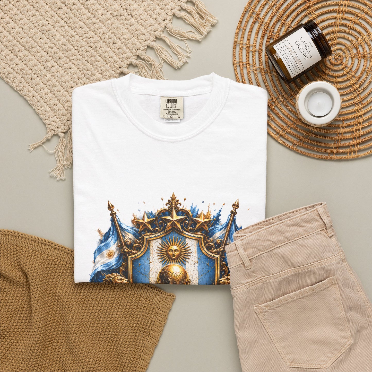 Argentina Football World Cup 2026 Sovereign Shield – Imperial Twin Lions | Premium Graphic Tee