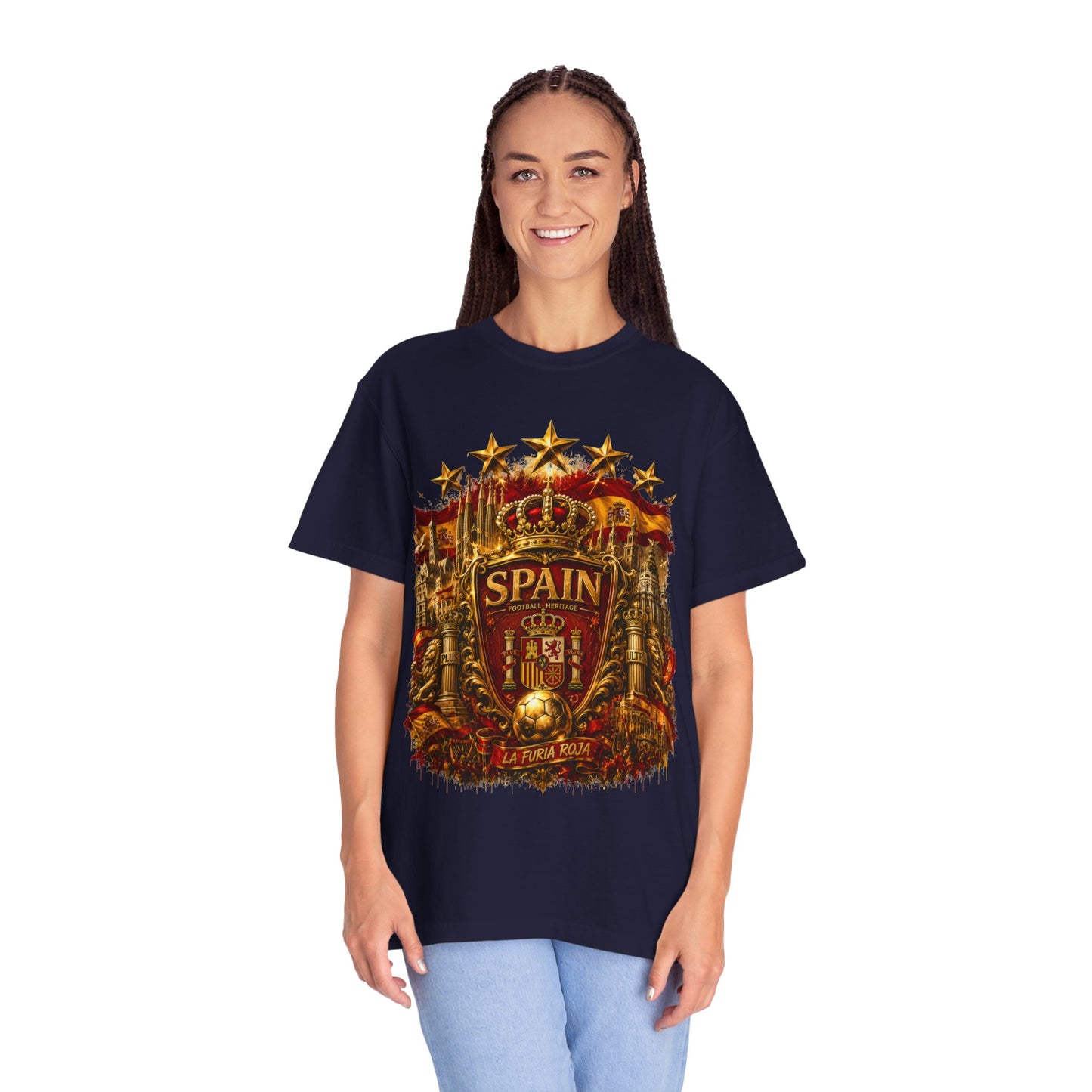 Spain Football 'Heritage Imperial' Epic Championship Shield | Premium Graphic Tee