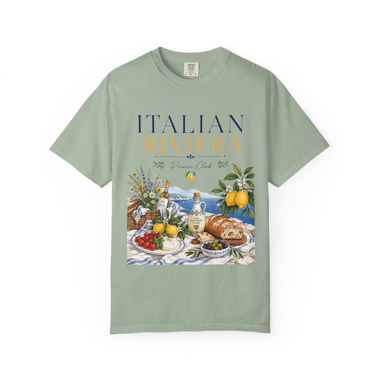 Italian Riviera Picnic Club – Al Fresco Luxury | Premium Summer Tee