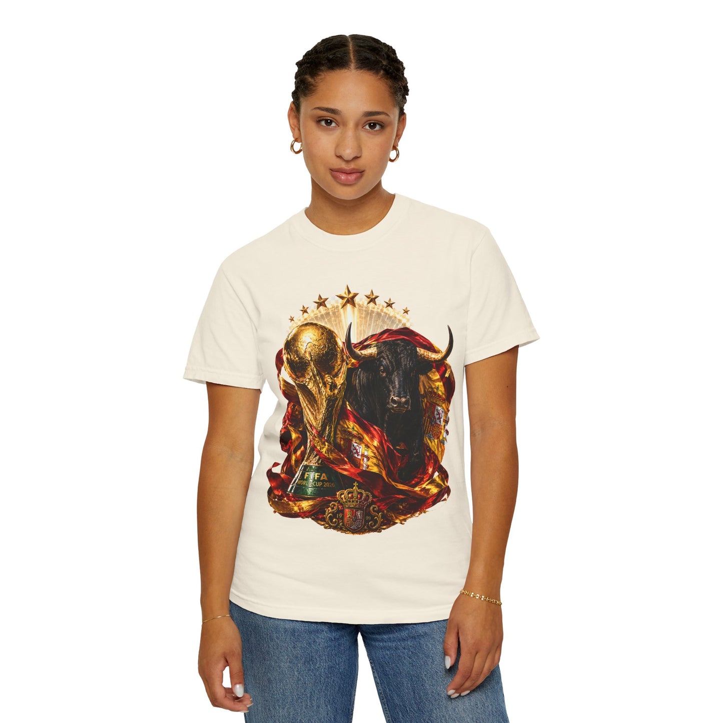 Spain Football World Cup 2026 'Furia del Toro' Champion Trophy | Premium Graphic Tee
