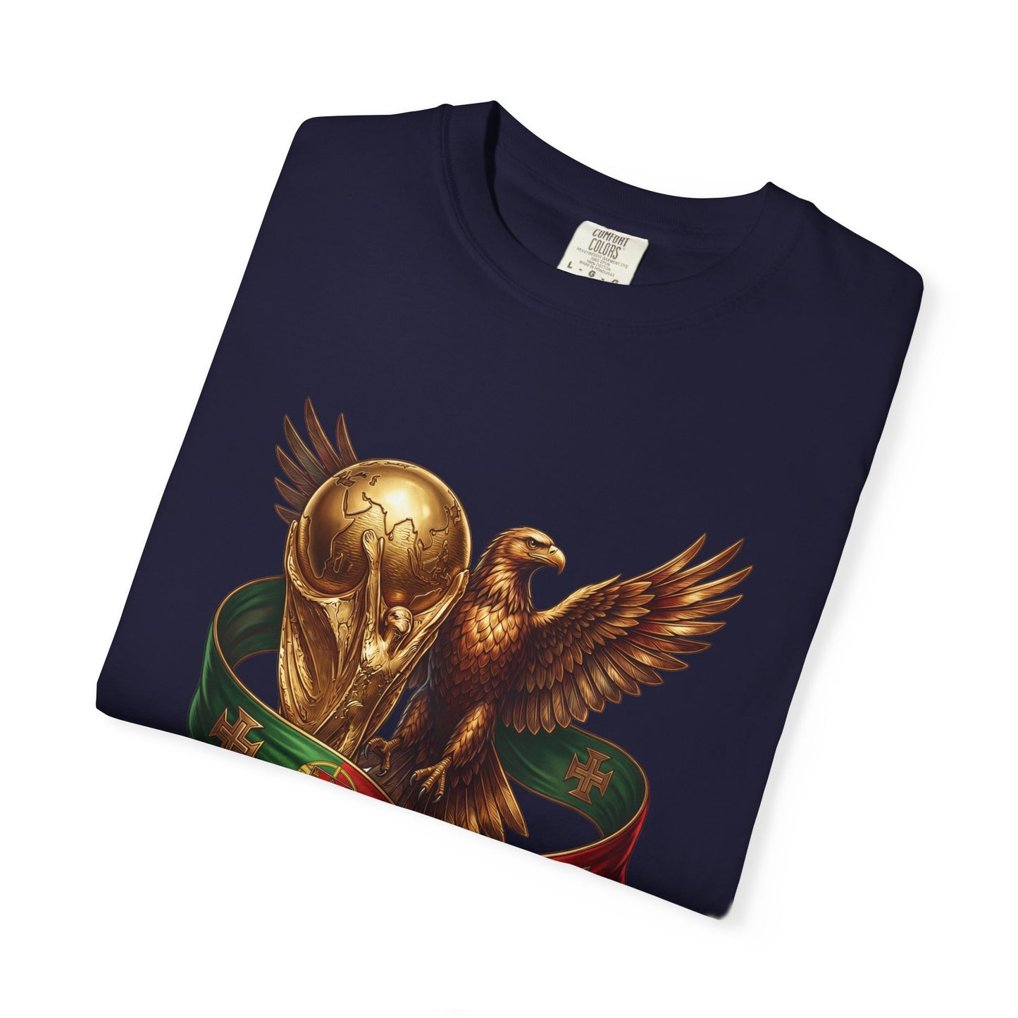Portugal Football World Cup 2026 'Triumph of the Eagle' Trophy Graphic – Imperial Glory | Premium Summer Tee