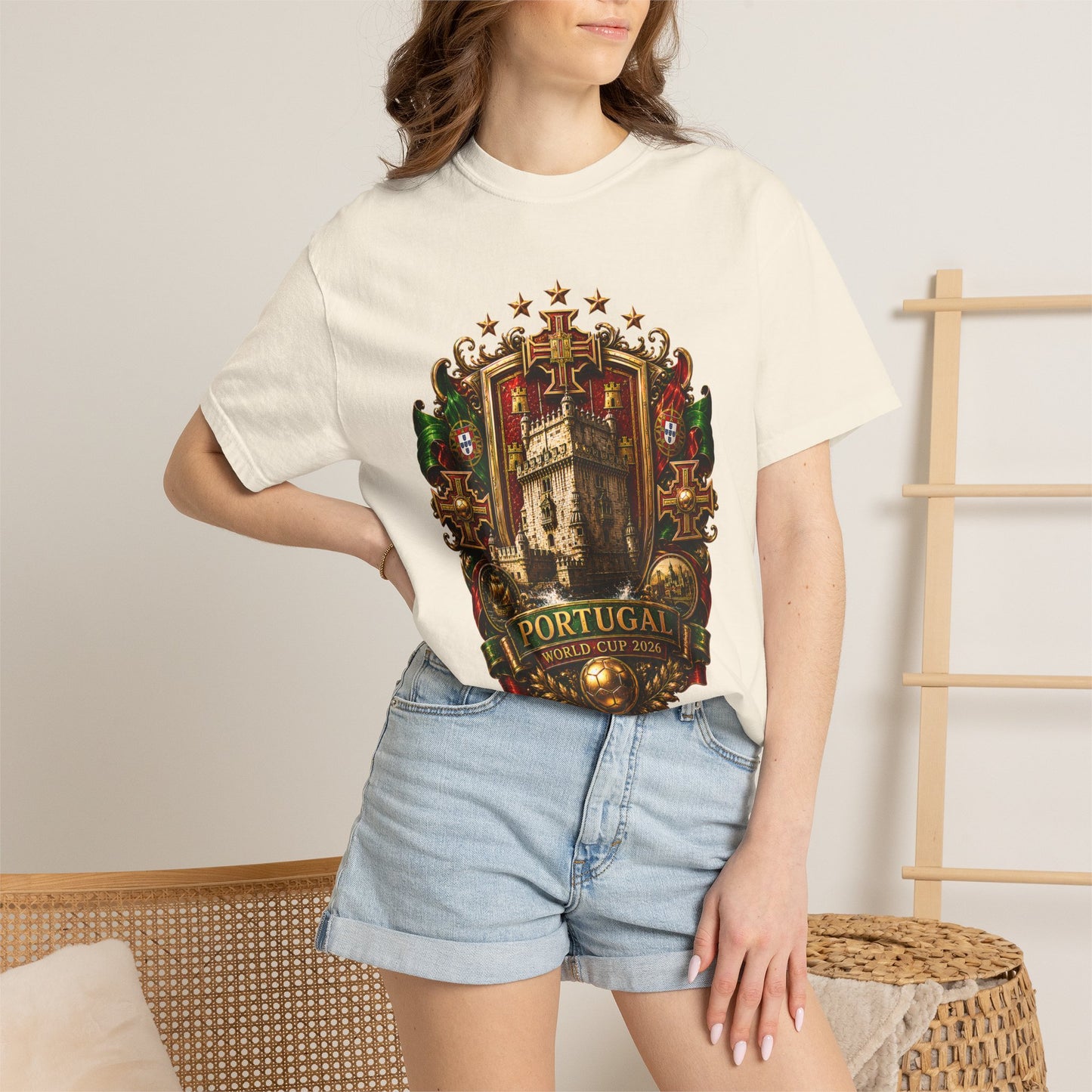 Portugal Football World Cup 2026 'Cidadela de Glória' Imperial Crest | Premium Graphic Tee