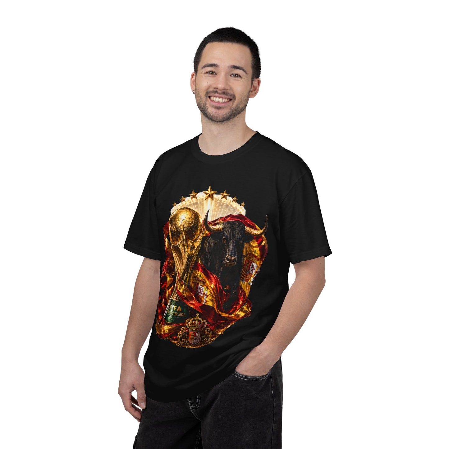 Spain Football World Cup 2026 'Furia del Toro' Champion Trophy | Premium Graphic Tee