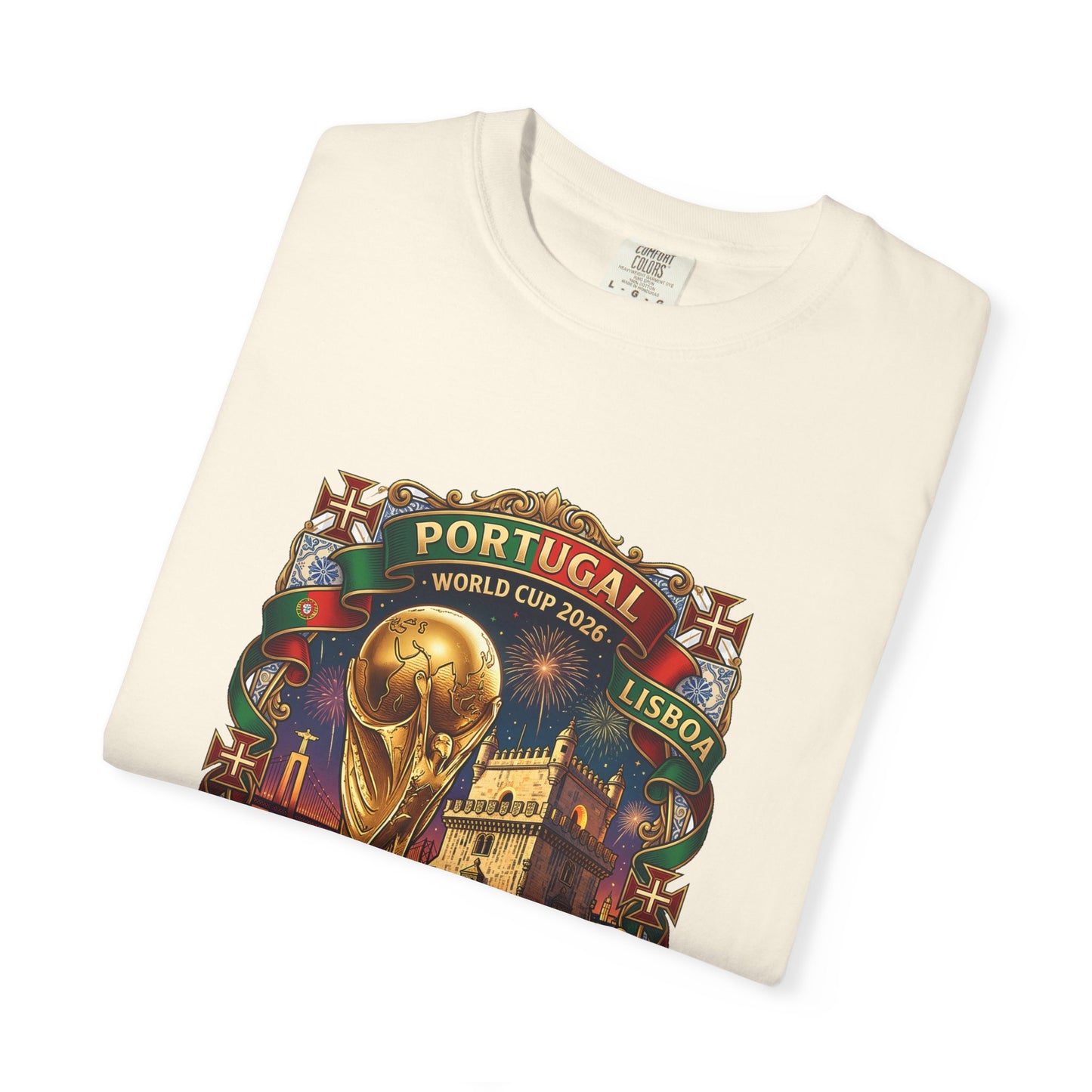 Portugal Football World Cup 2026 'A Nossa Conquista' Celebration Shield | Premium Graphic Tee