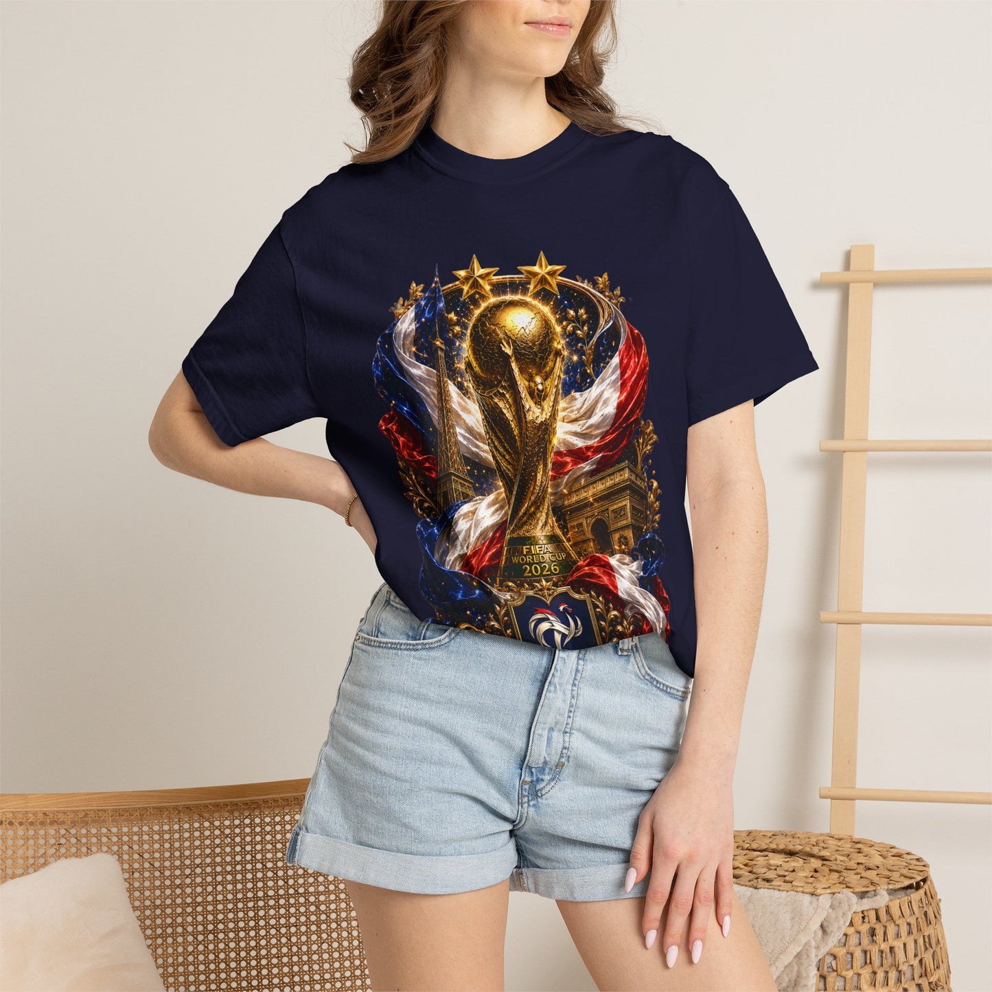 France World Cup 2026 Sovereign Trophy & Landmark Shield | Premium Graphic Tee