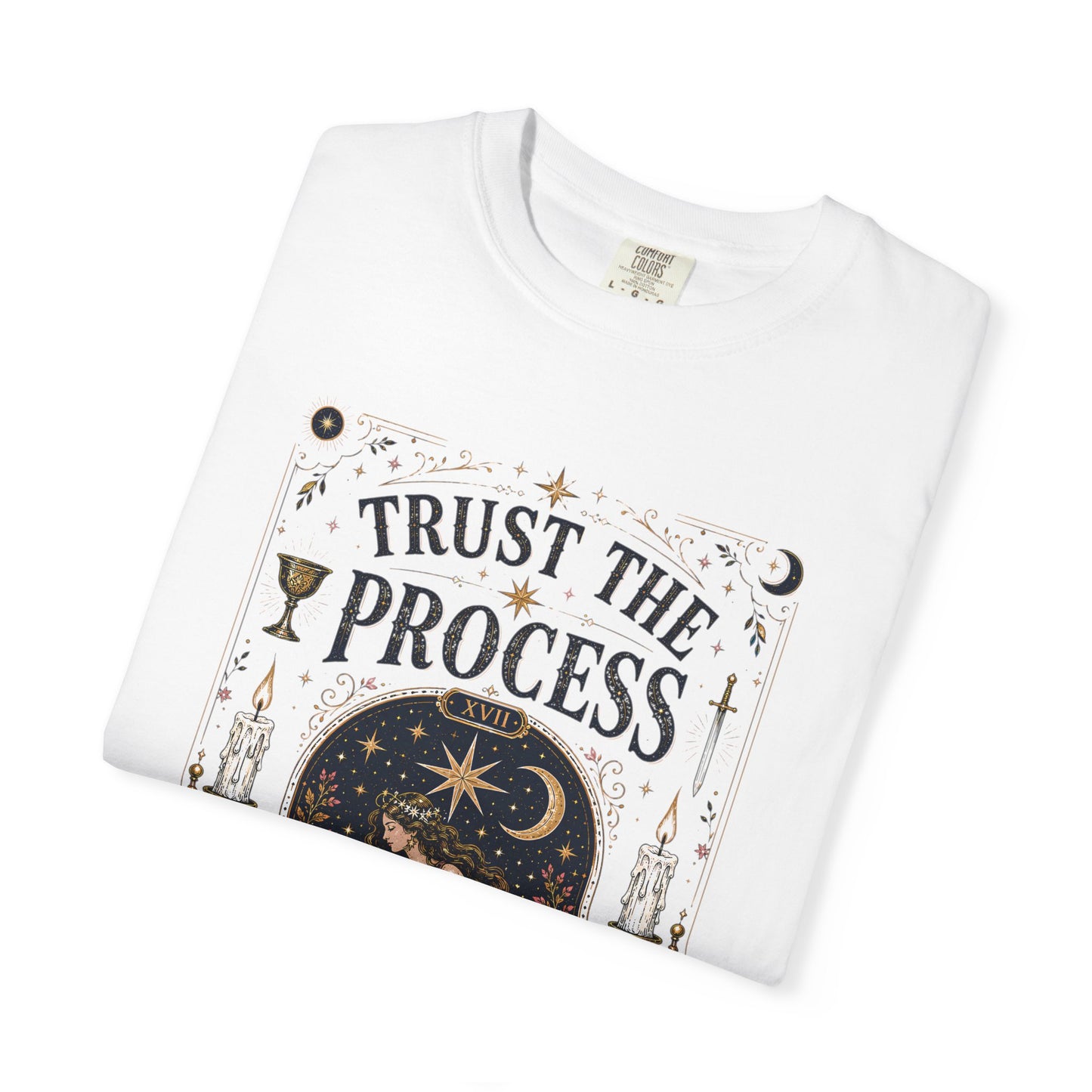 Trust The Process The Star Tarot Card Celestial Halloween | Premium Graphic Tee