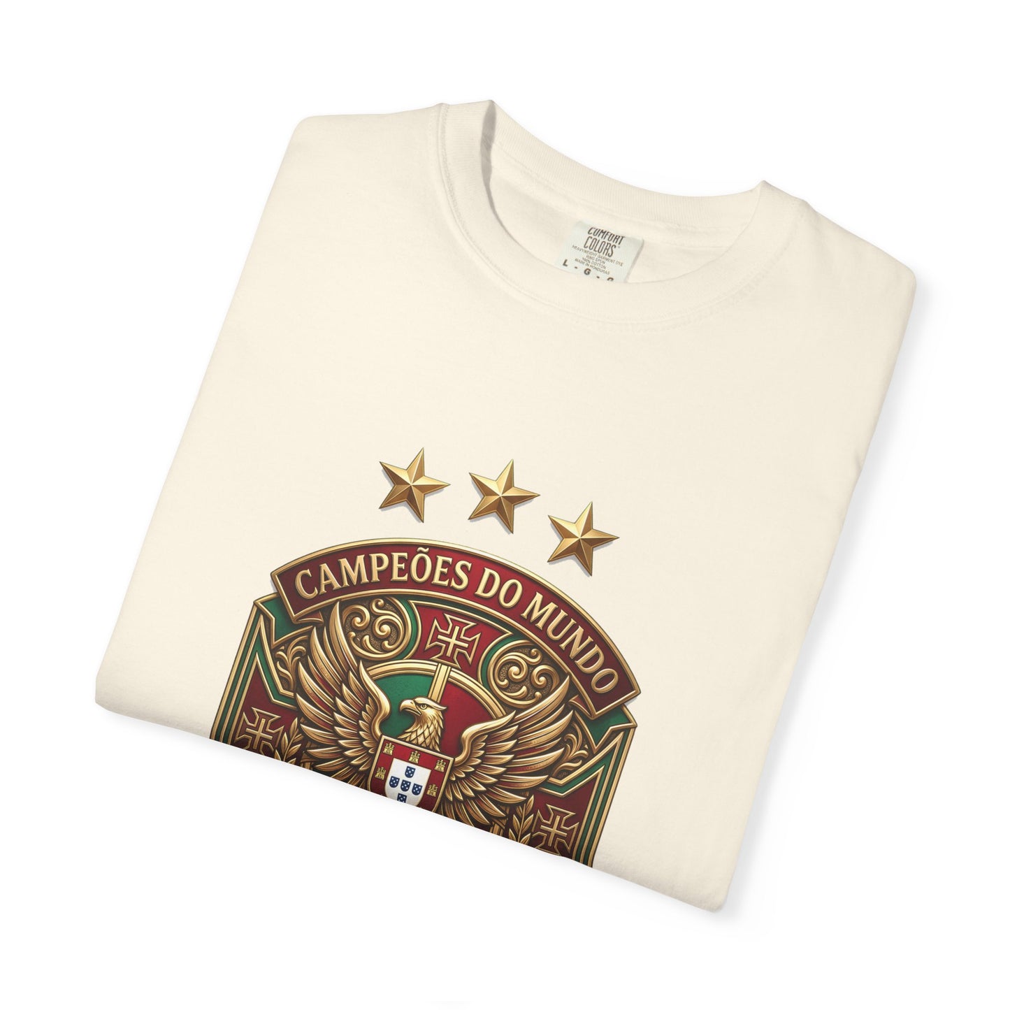 Portugal Football World Cup 2026 'Campeões do Mundo' Sovereign Shield | Premium Graphic Tee