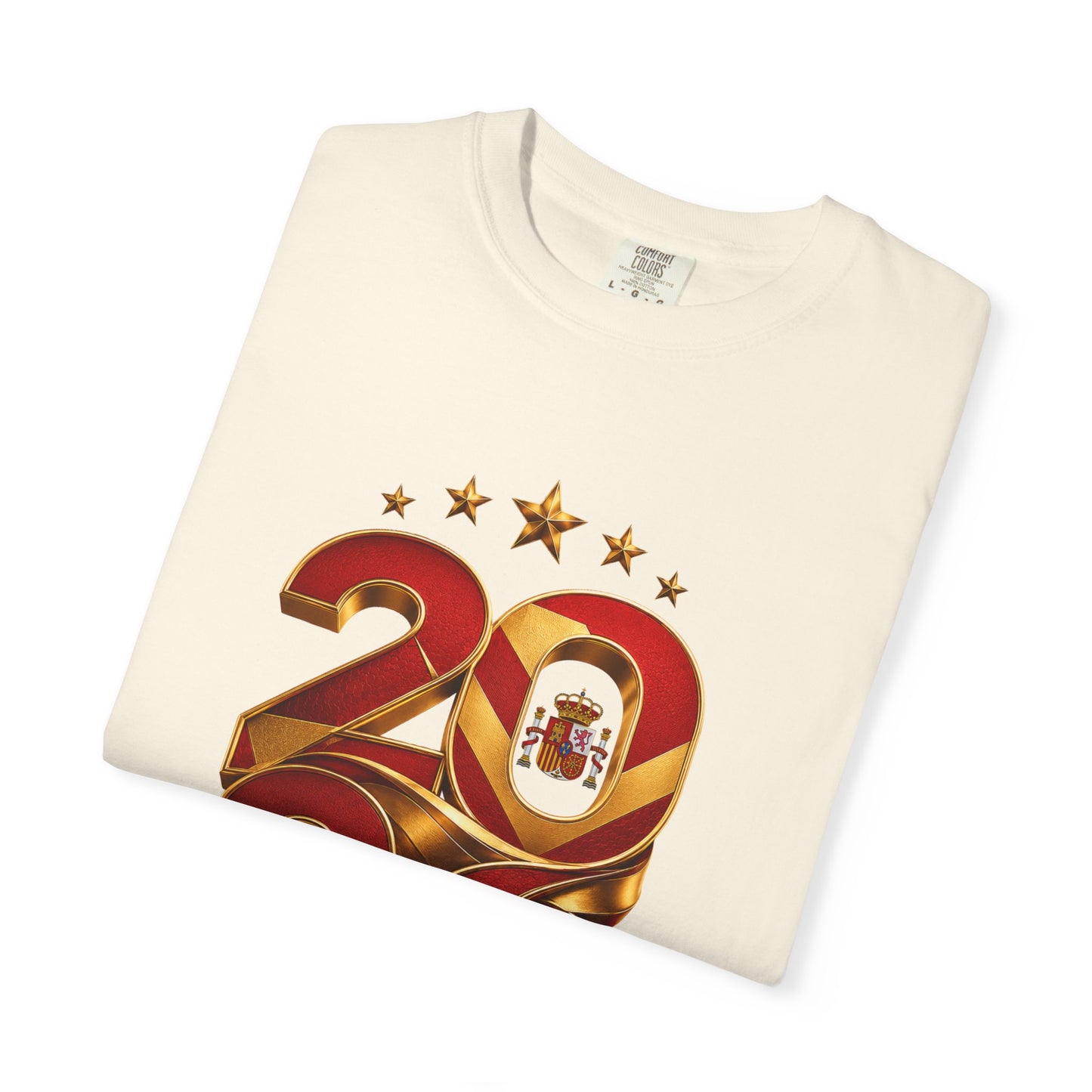 Spain Football World Cup 2026 'Ano de Glória' Typography Crest | Premium Graphic Tee