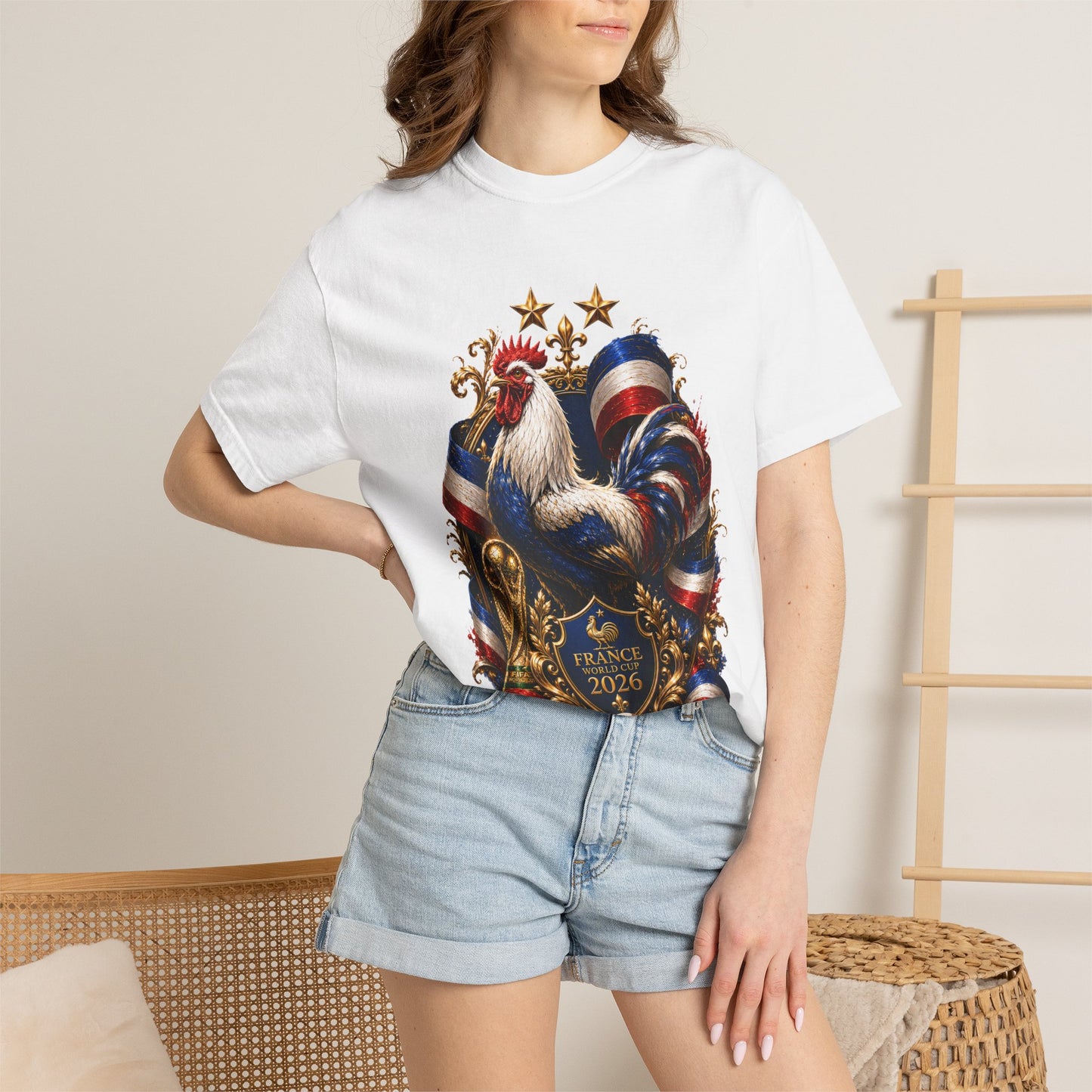 France Football World Cup 2026 Sovereign Gallic Rooster – Triumph Shield | Premium Graphic Tee