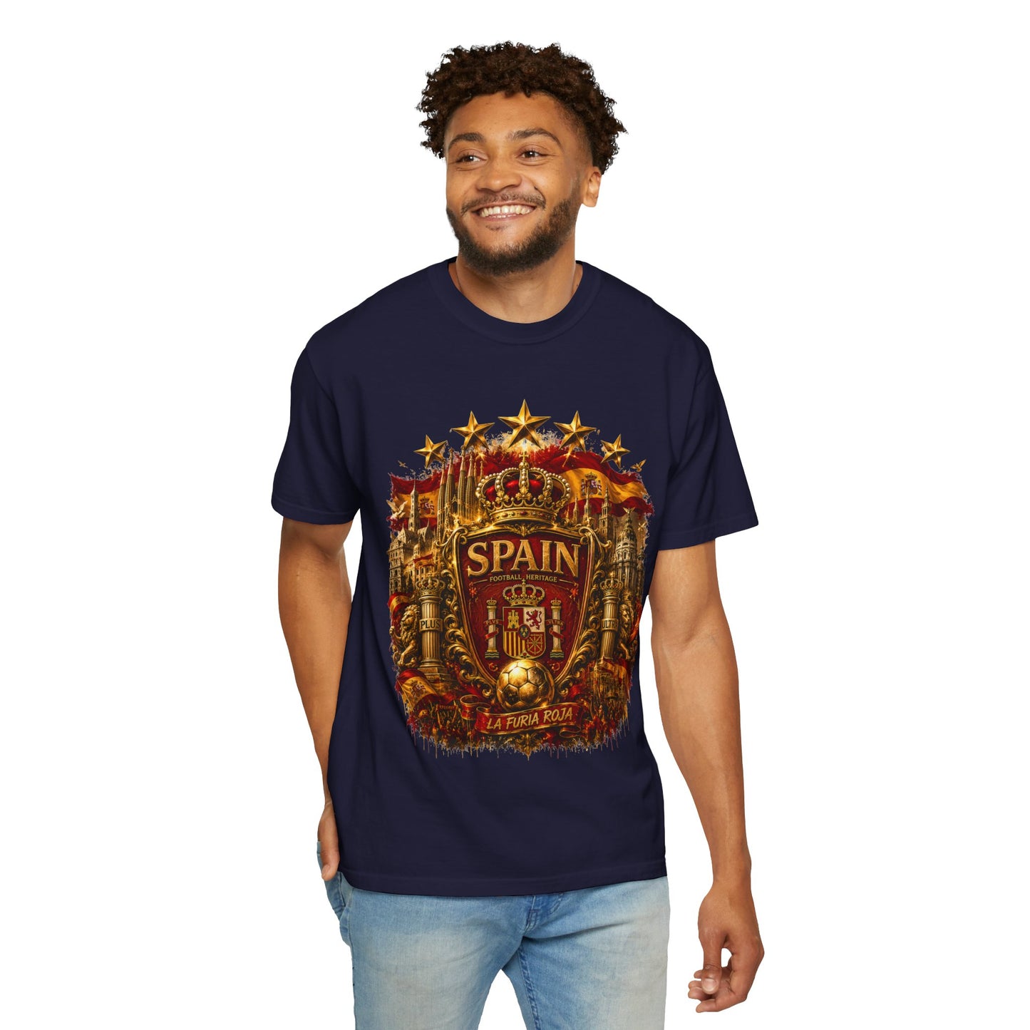 Spain Football 'Heritage Imperial' Epic Championship Shield | Premium Graphic Tee