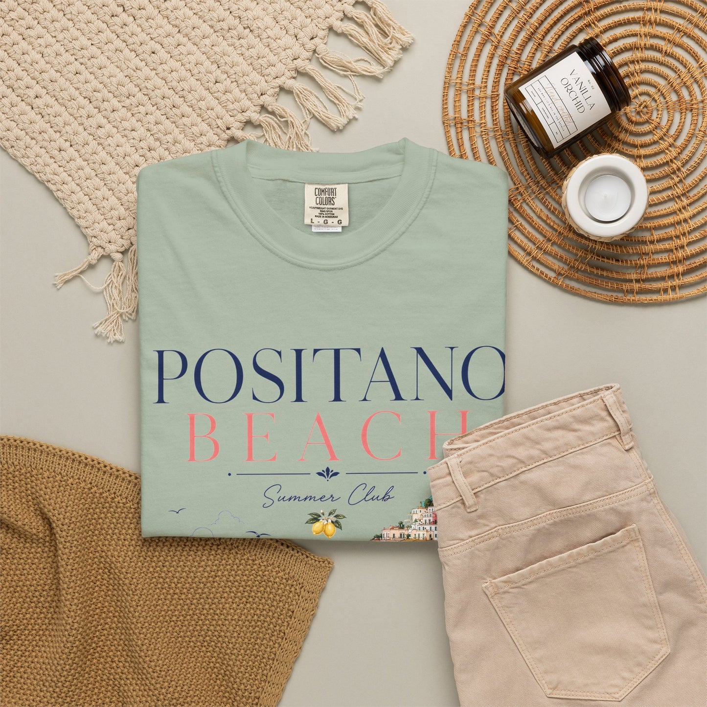 Positano Beach – Summer Club | Premium Vintage Tee