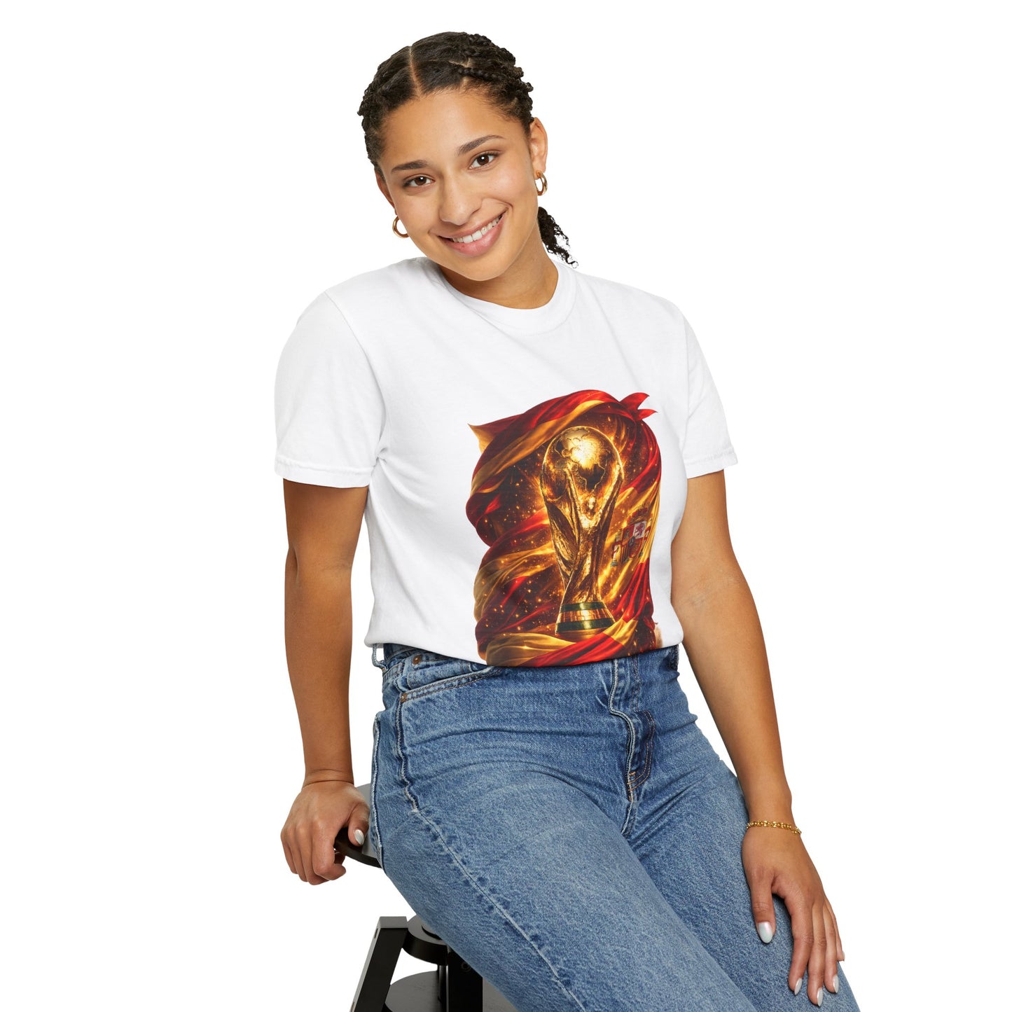 Spain Football World Cup 2026 'Resplandor Eterno' Shrouded Trophy | Premium Graphic Tee