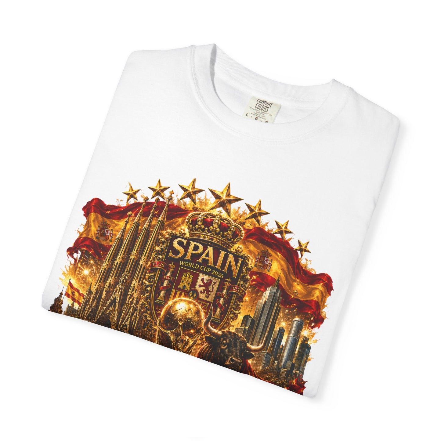 Spain Football World Cup 2026 'Reino de Campeões' Ultimate Collage | Premium Graphic Tee