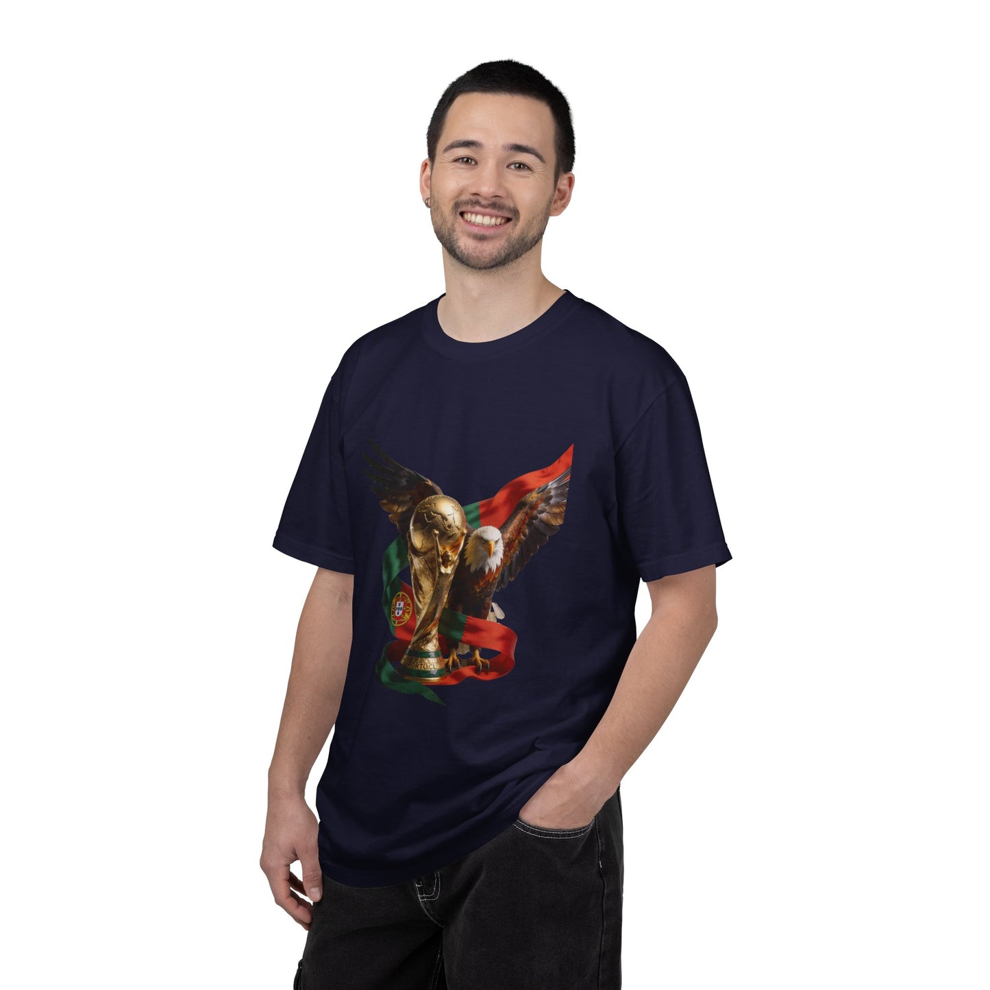 Portugal Football 'Asas da Vitória' Guardian Eagle & Trophy | Premium Graphic Tee