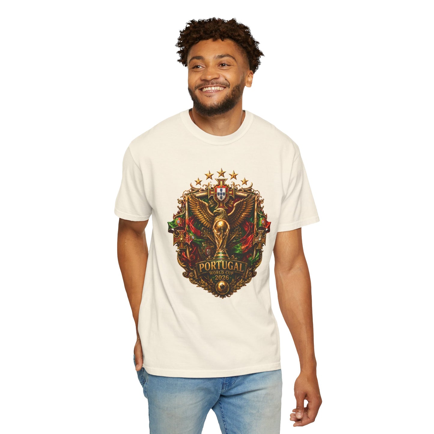 Portugal Football World Cup 2026 Sovereign Shield Crest – Imperial Glory | Premium Summer Tee