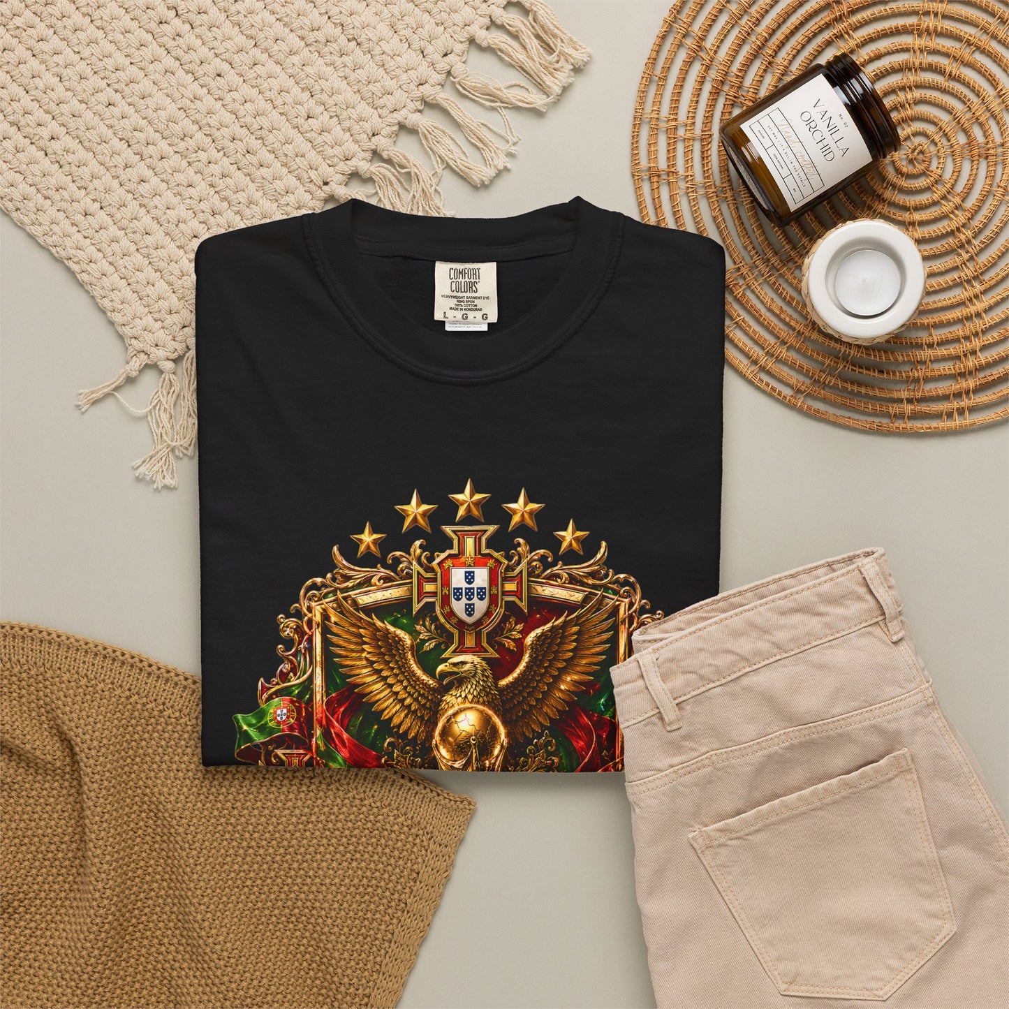 Portugal Football World Cup 2026 Sovereign Shield Crest – Imperial Glory | Premium Summer Tee
