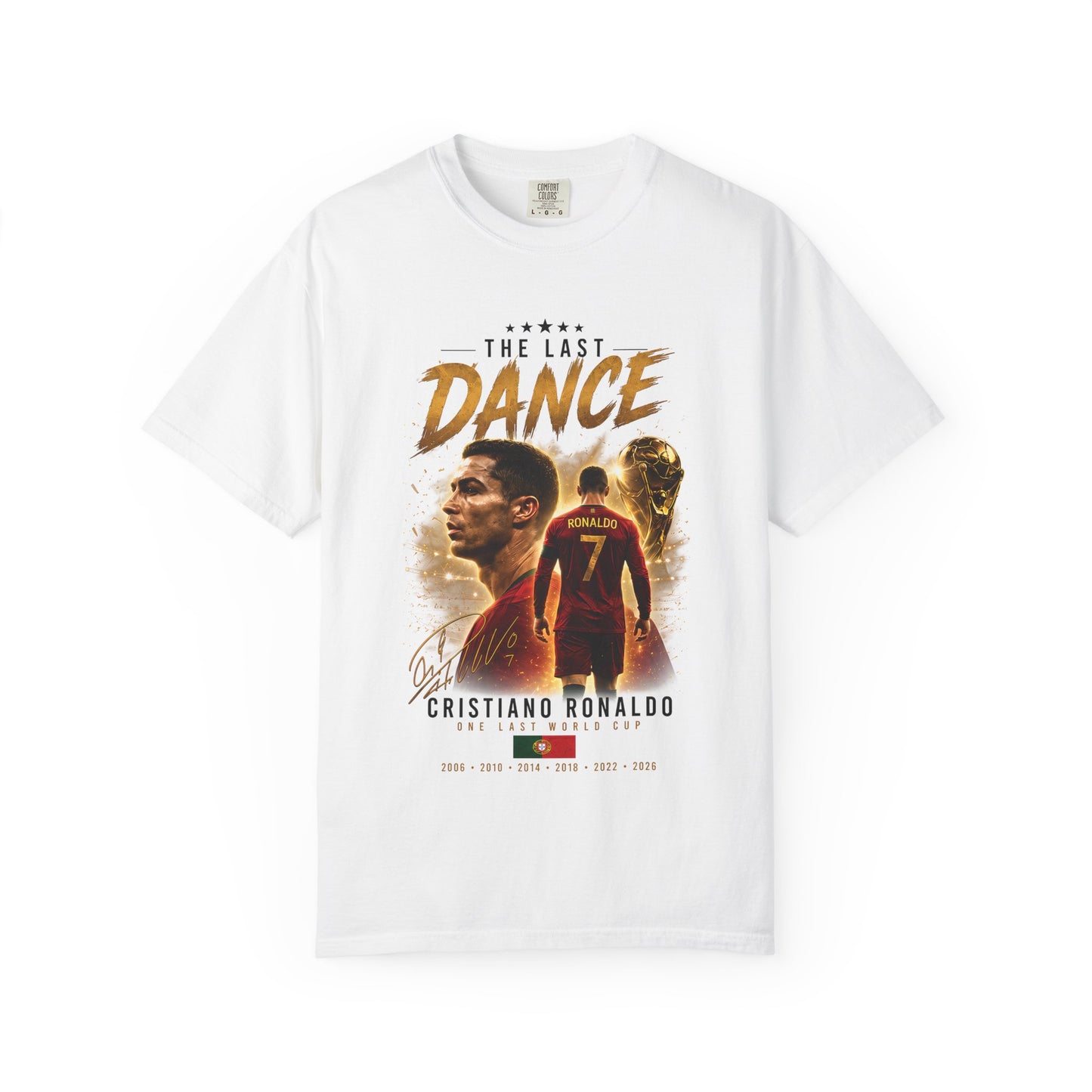 Cristiano Ronaldo Last Dance T-Shirt | CR7 World Cup 2026 Portugal Soccer Fan Gift | Legends Never Retire, T Shirts PNG