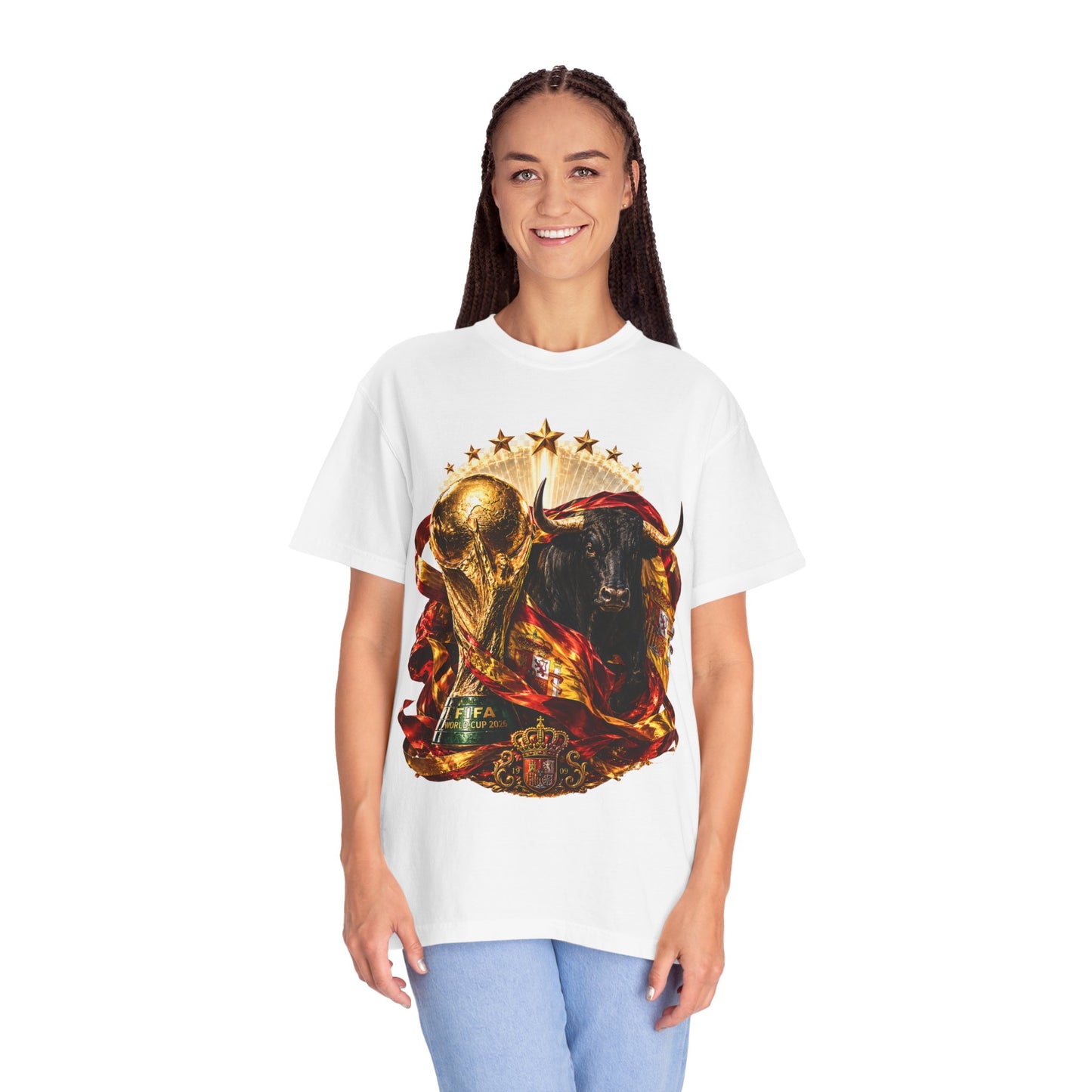 Spain Football World Cup 2026 'Furia del Toro' Champion Trophy | Premium Graphic Tee