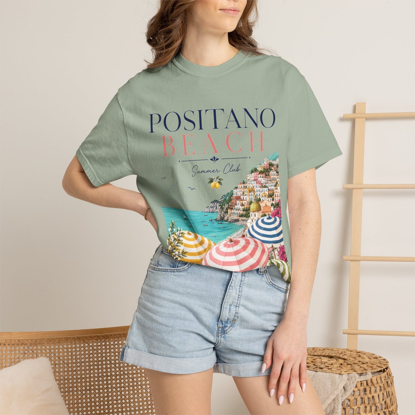 Positano Beach – Summer Club | Premium Vintage Tee