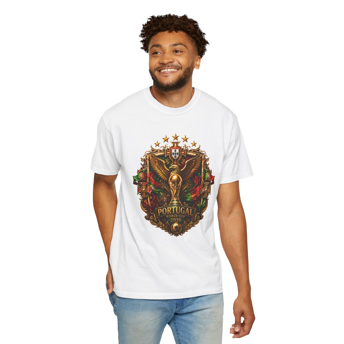Portugal Football World Cup 2026 Sovereign Shield Crest – Imperial Glory | Premium Summer Tee
