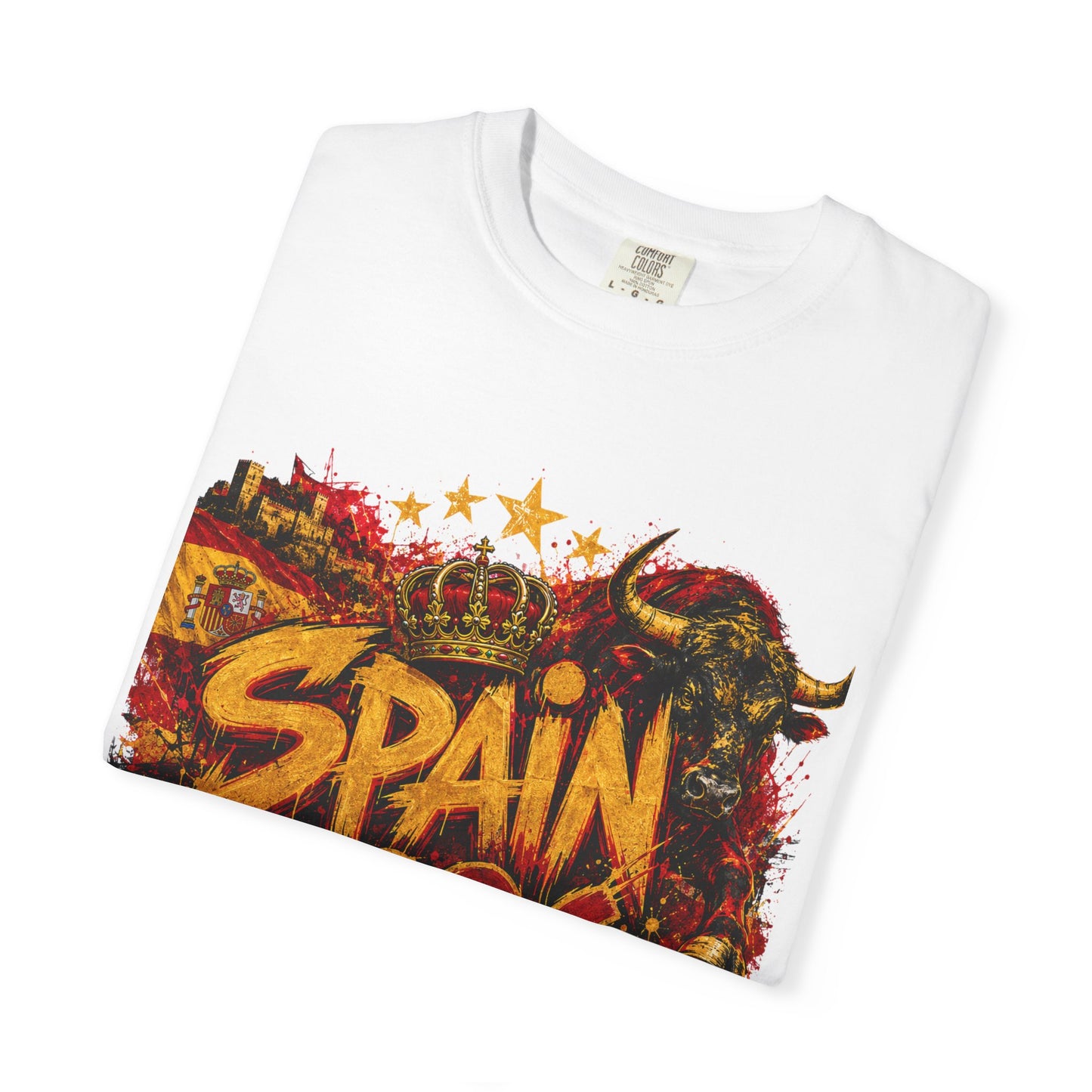 Spain Football World Cup 2026 'Fúria de Ouro' Graffiti Championship | Premium Graphic Tee