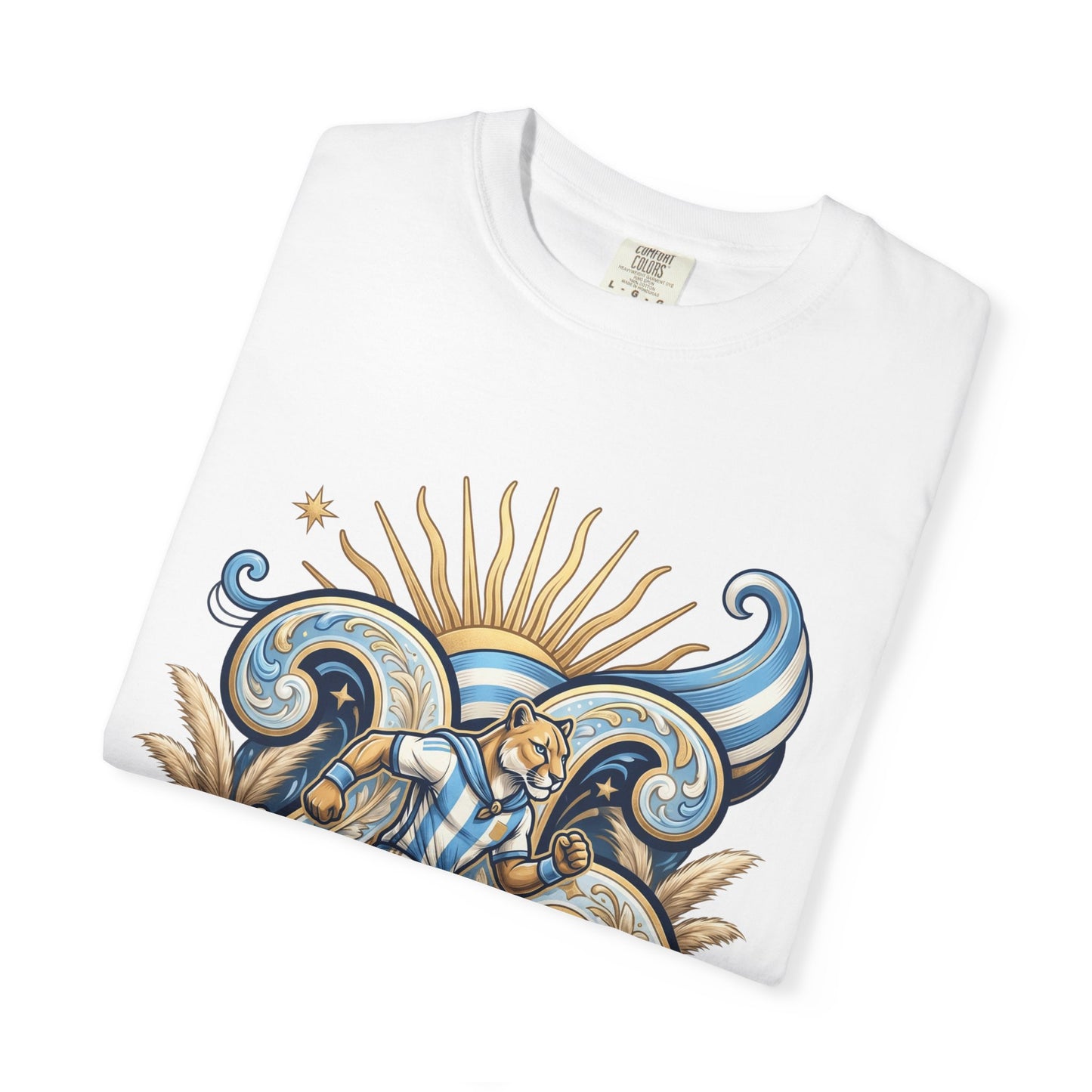Argentina Football 'Puma de las Pampas' World Cup 2026 Filigree Monogram | Premium Graphic Tee