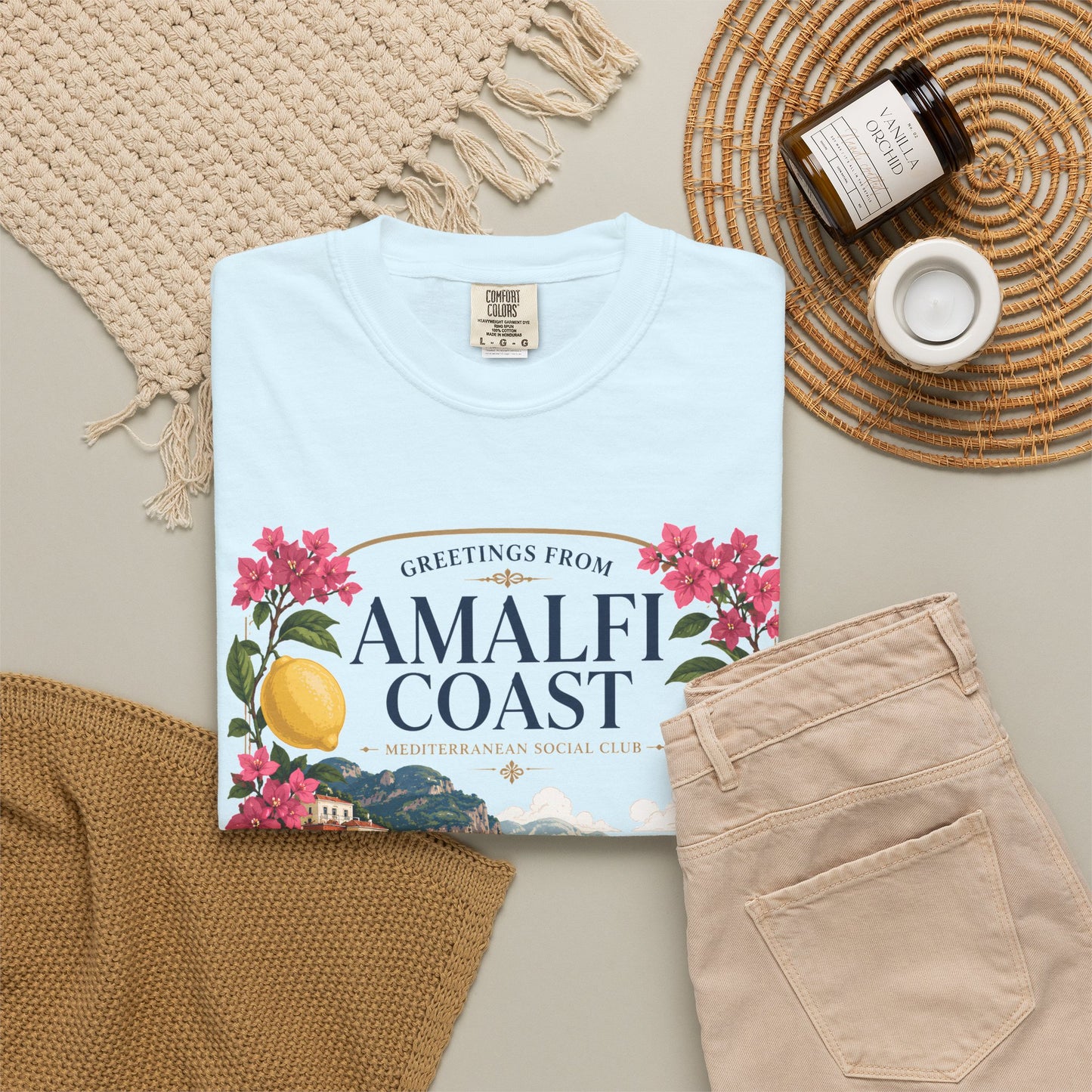 Greetings From Amalfi Coast – Mediterranean Social Club | Summer Tee