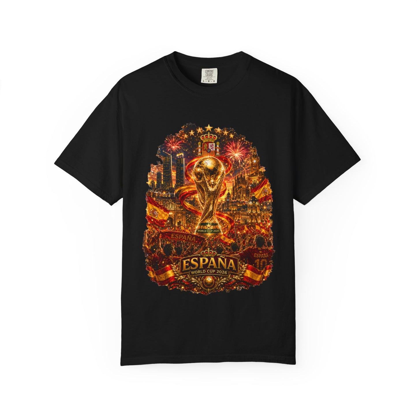 Spain Football World Cup 2026 'Fiesta de Oro' Ultimate Fan Celebration | Premium Graphic Tee