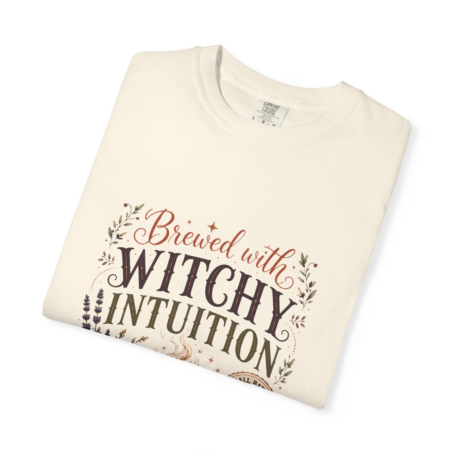 Brewed With Witchy Intuition Cozy Autumn Cauldron Tea | Premium Graphic Tee