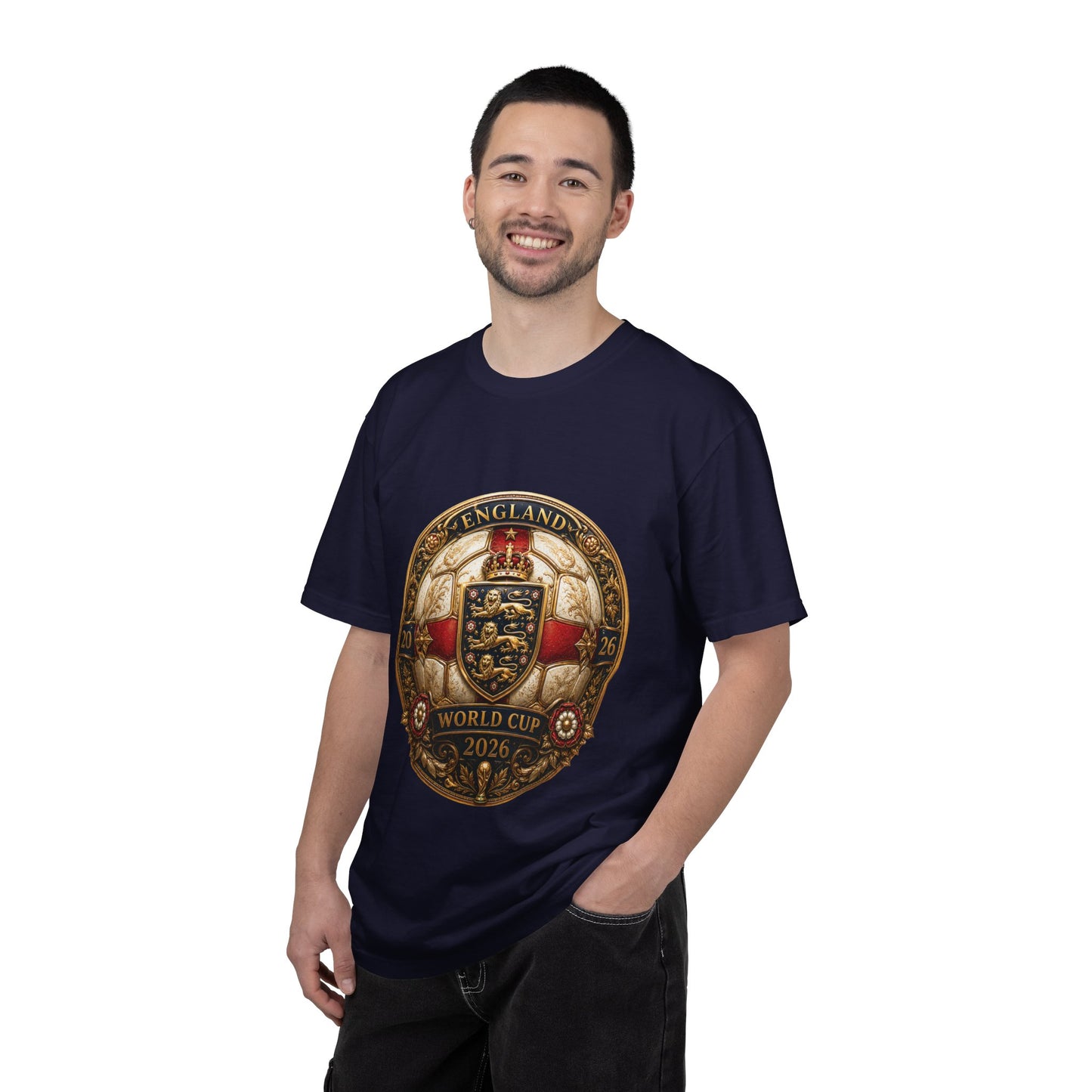 England Football World Cup 2026 Sovereign Shield Medallion | Premium Graphic Tee