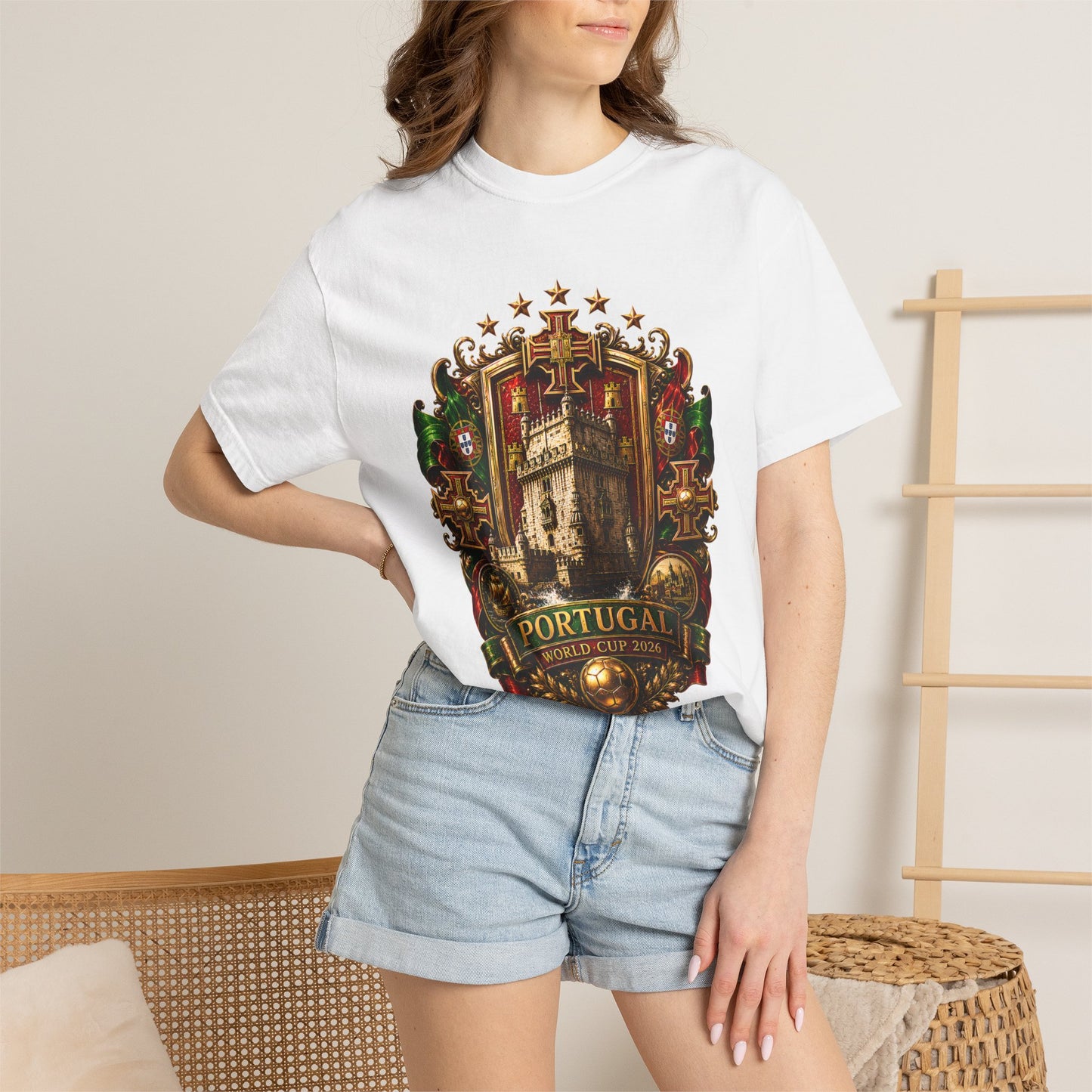 Portugal Football World Cup 2026 'Cidadela de Glória' Imperial Crest | Premium Graphic Tee