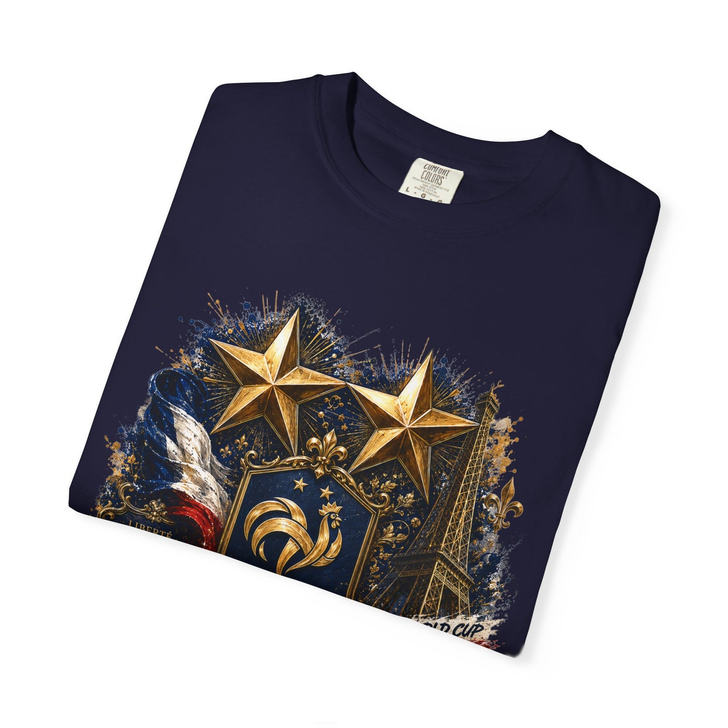 France Football 'Fiers d’Être Bleus' Celestial Shield – World Cup 2026 | Premium Graphic Tee