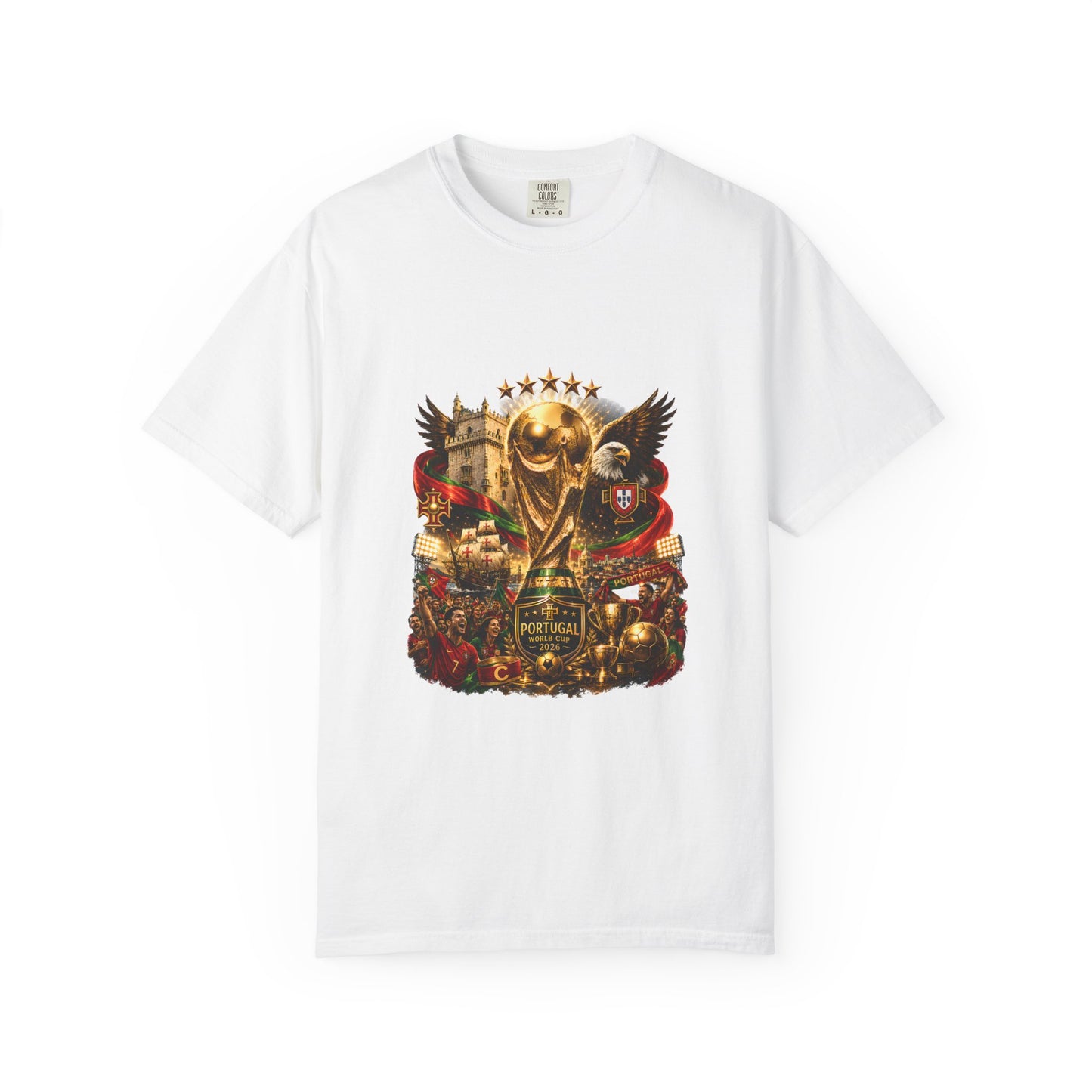 Portugal Football World Cup 2026 'Nação de Campeões' Epic Collage | Premium Graphic Tee